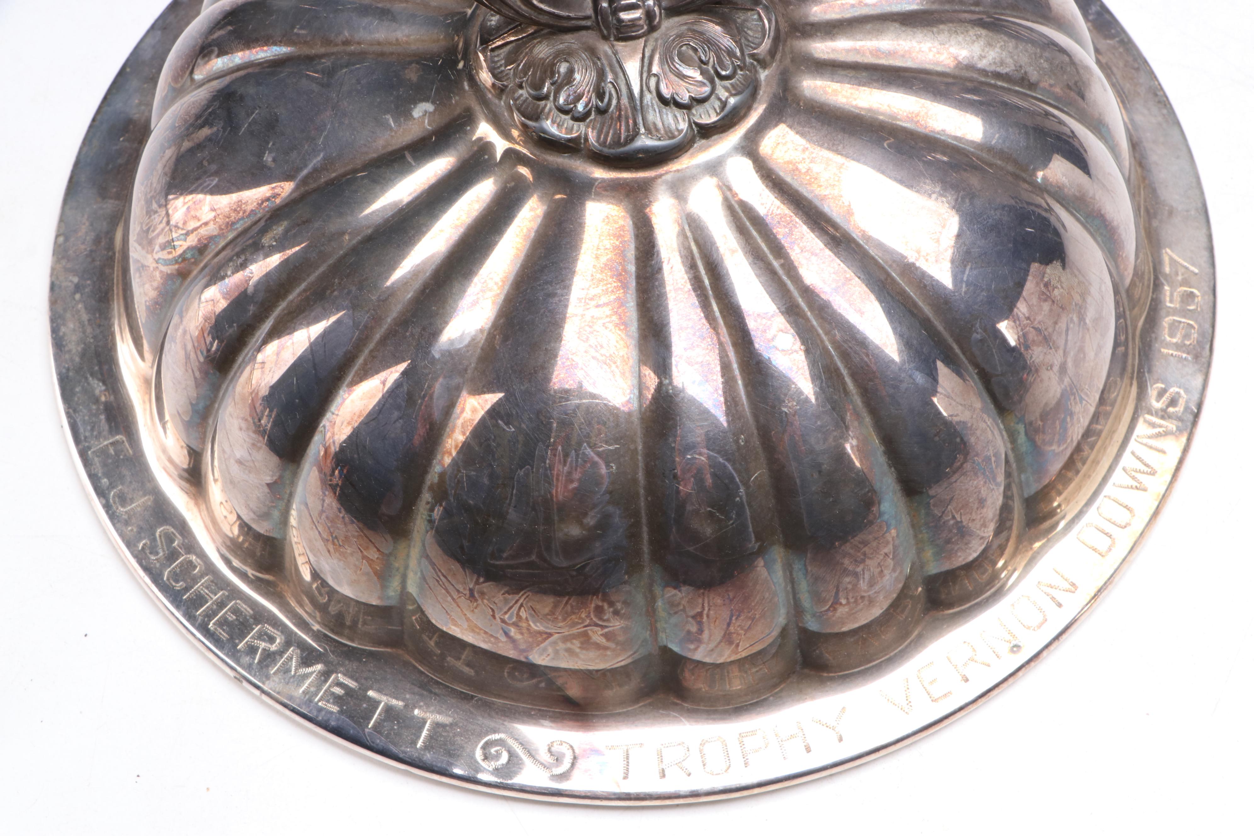 Wilcox Silver Plate Tilting Water Pitcher with Other Tray and Table Accessories