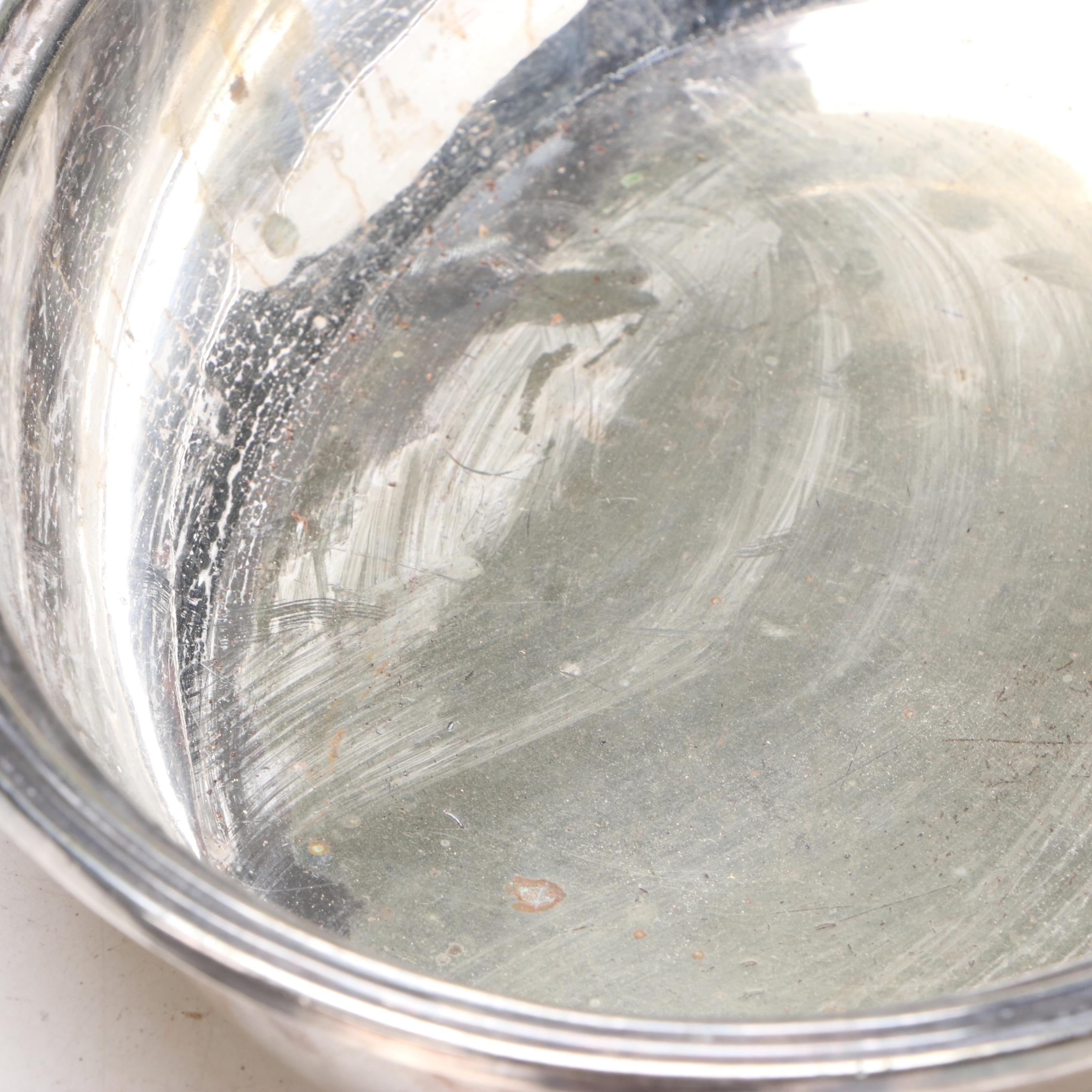 Wilcox Silver Plate Tilting Water Pitcher with Other Tray and Table Accessories