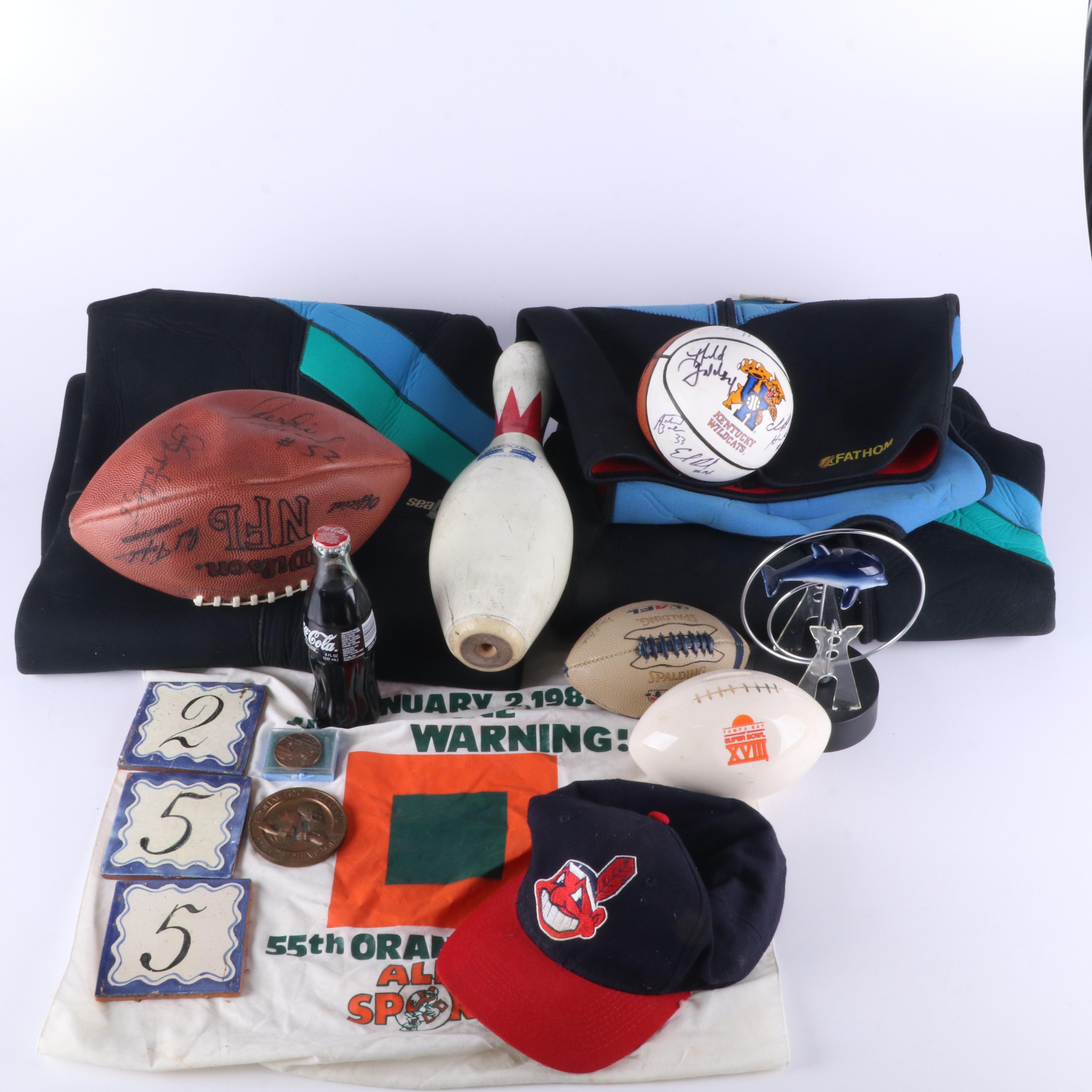 Sports Item and Memorabilia Grouping