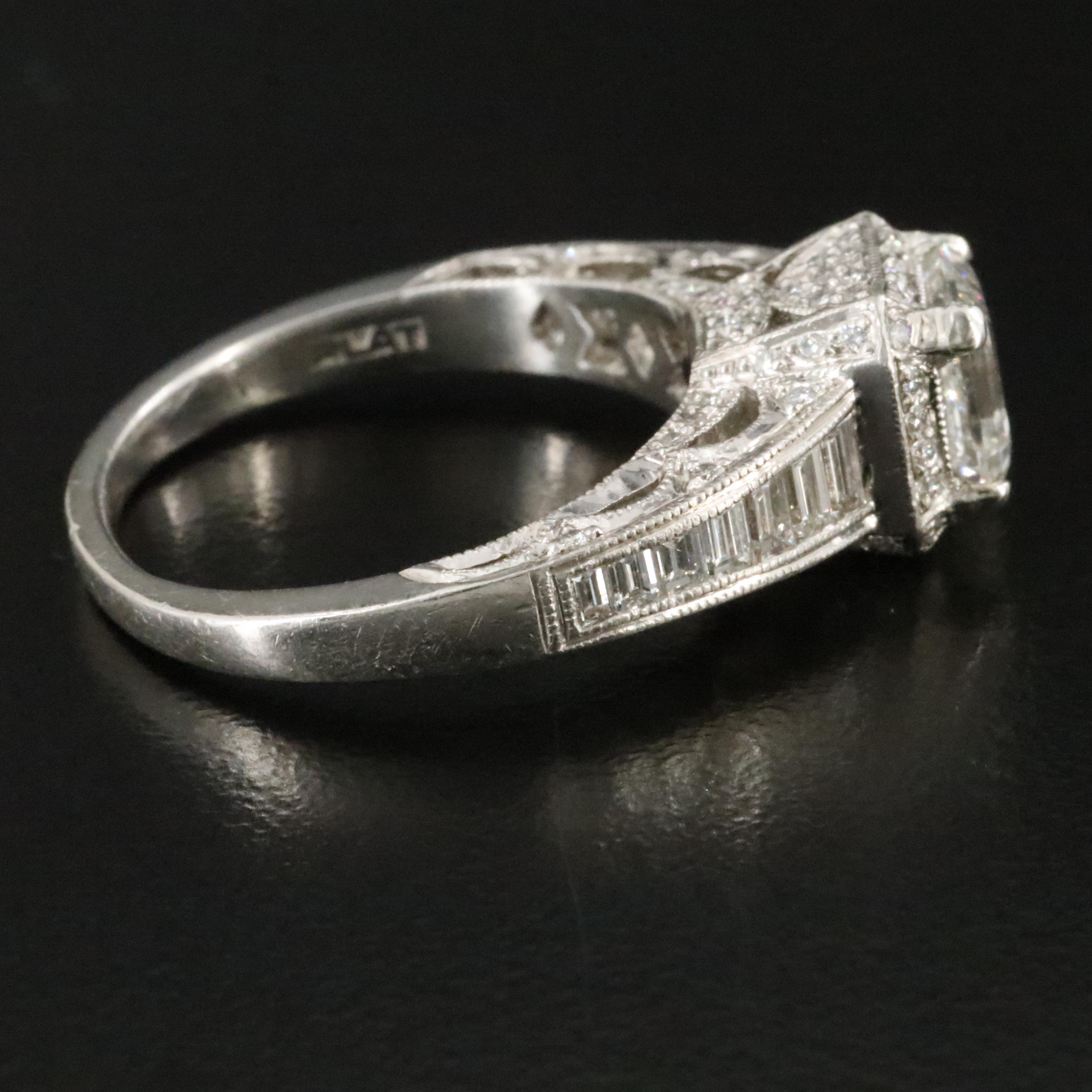 Tacori Platinum 2.40 CTW Diamond Ring with GIA eReport