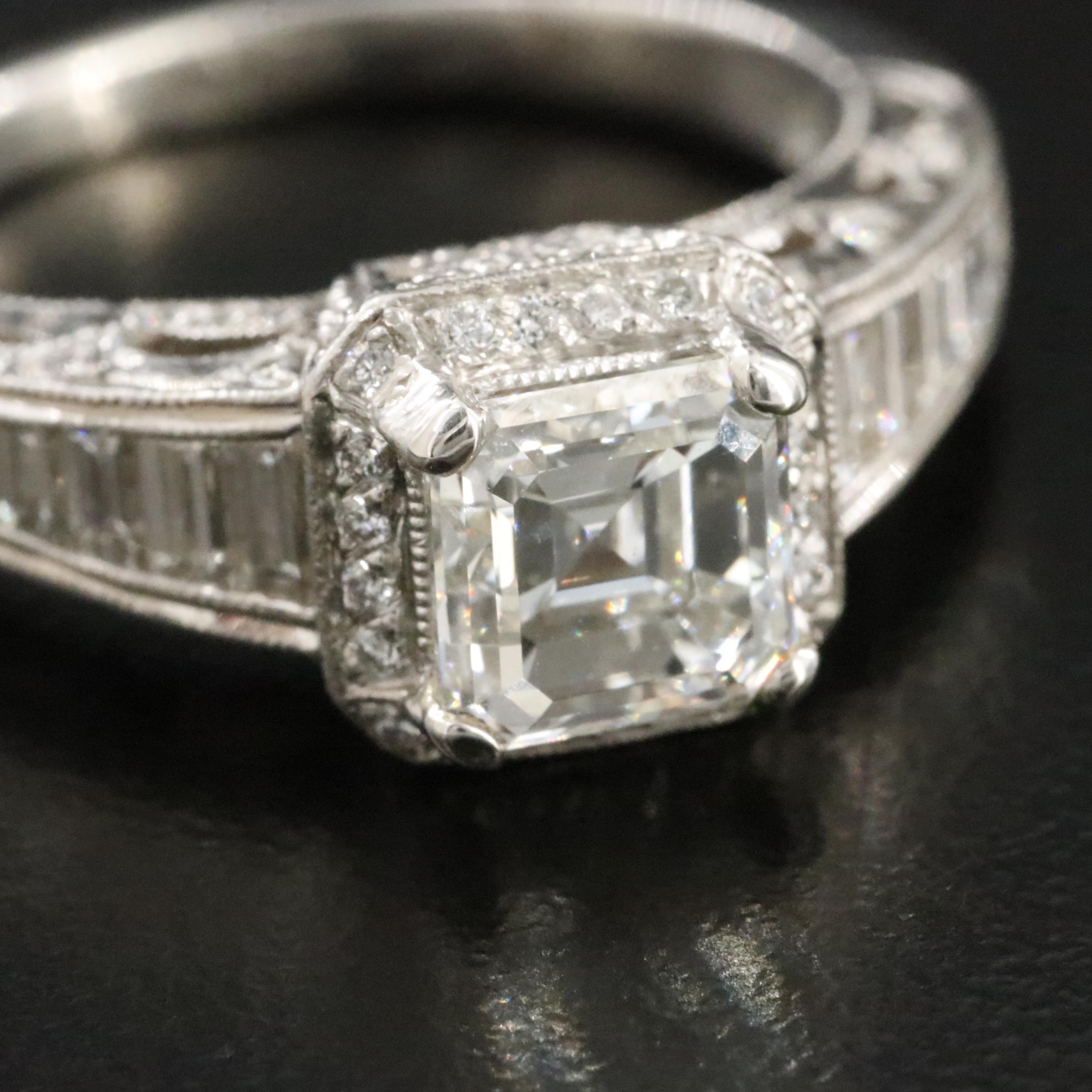 Tacori Platinum 2.40 CTW Diamond Ring with GIA eReport