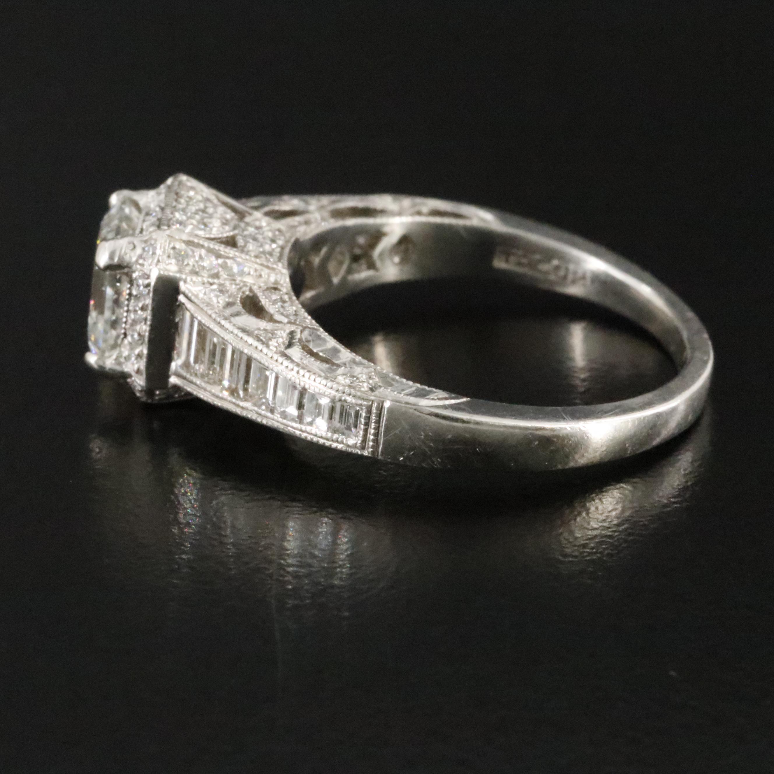 Tacori Platinum 2.40 CTW Diamond Ring with GIA eReport