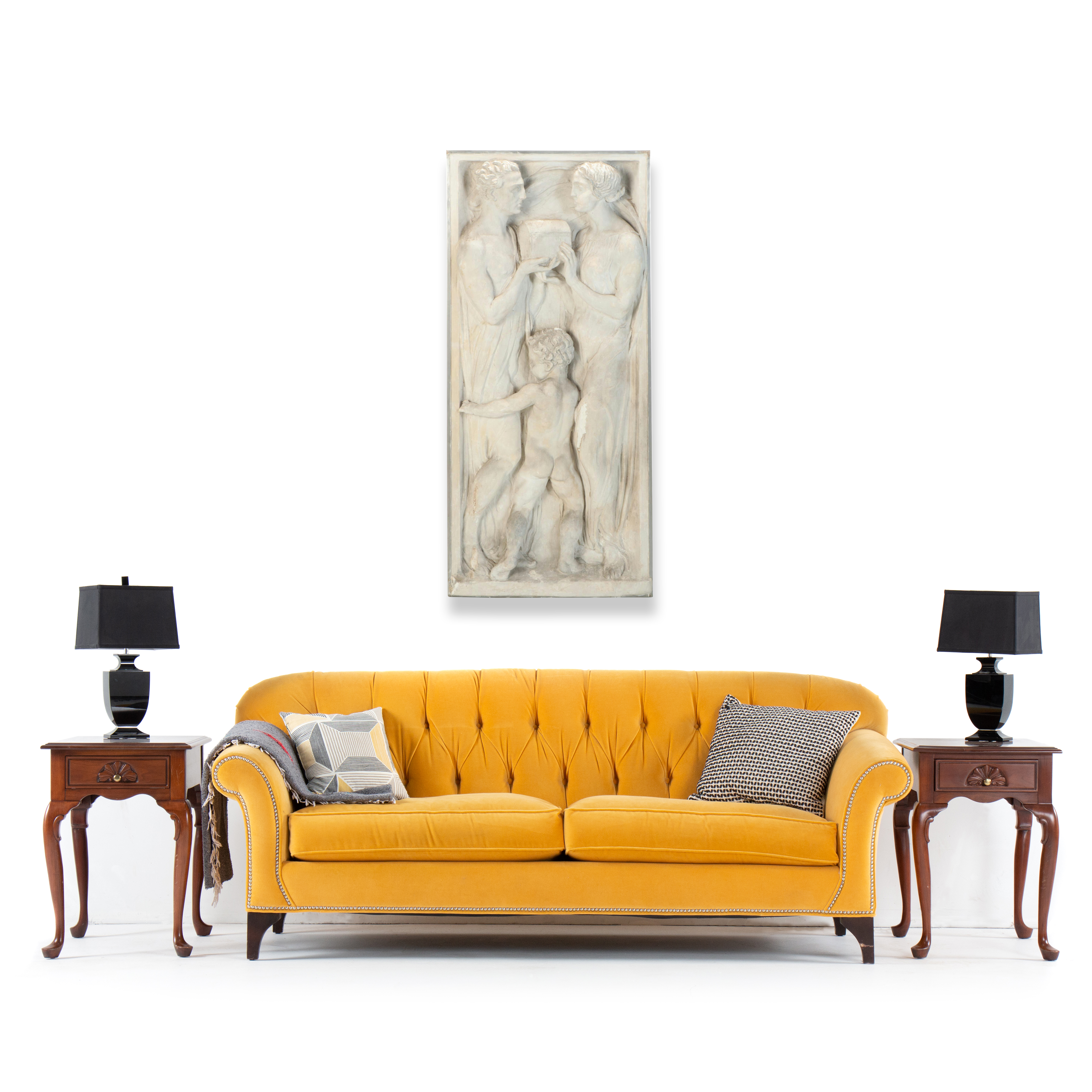 Edoardo de Albertis Plaster Relief Sculpture of the "Ideal Family", Early 20th C