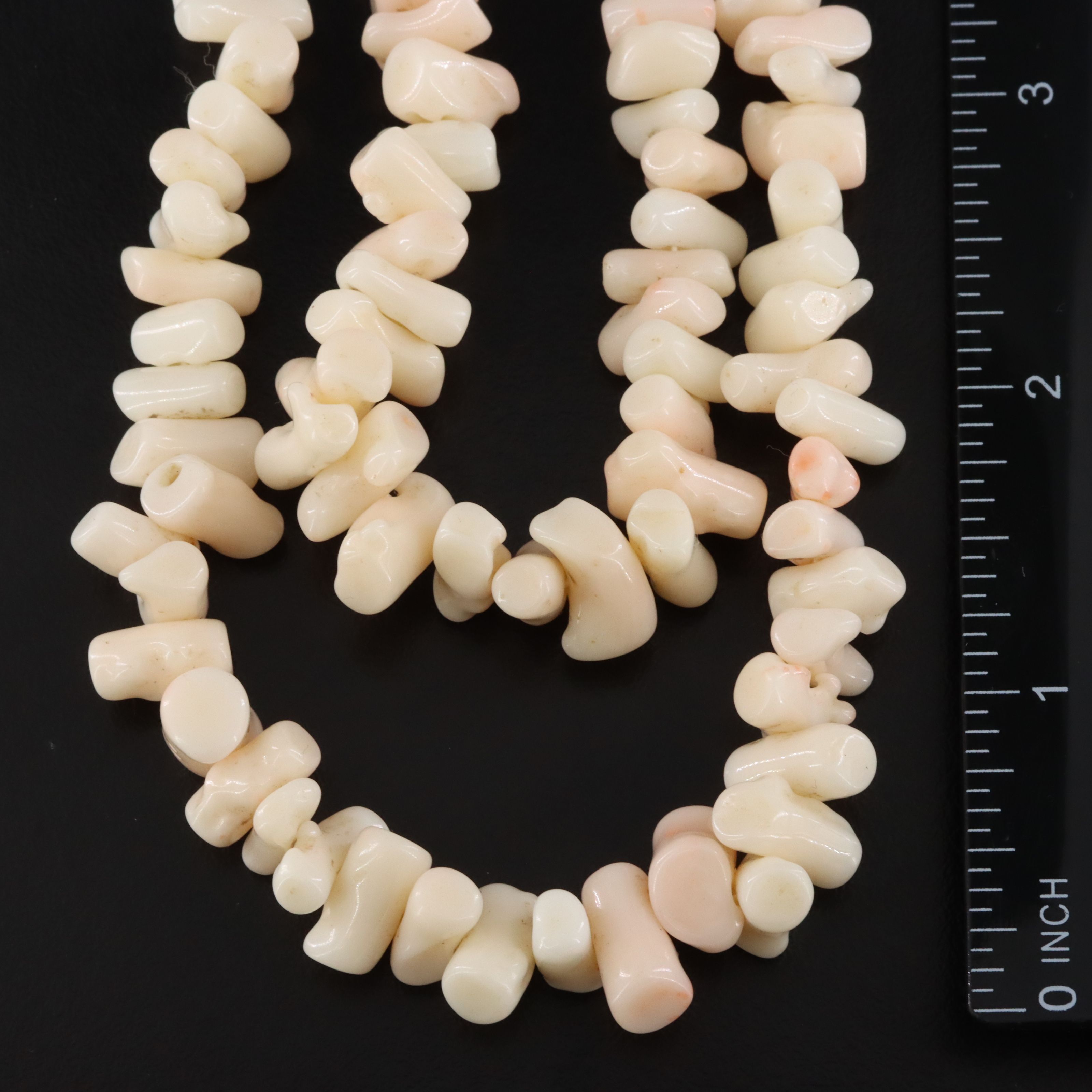 Sterling Tiered Coral Branch Necklace