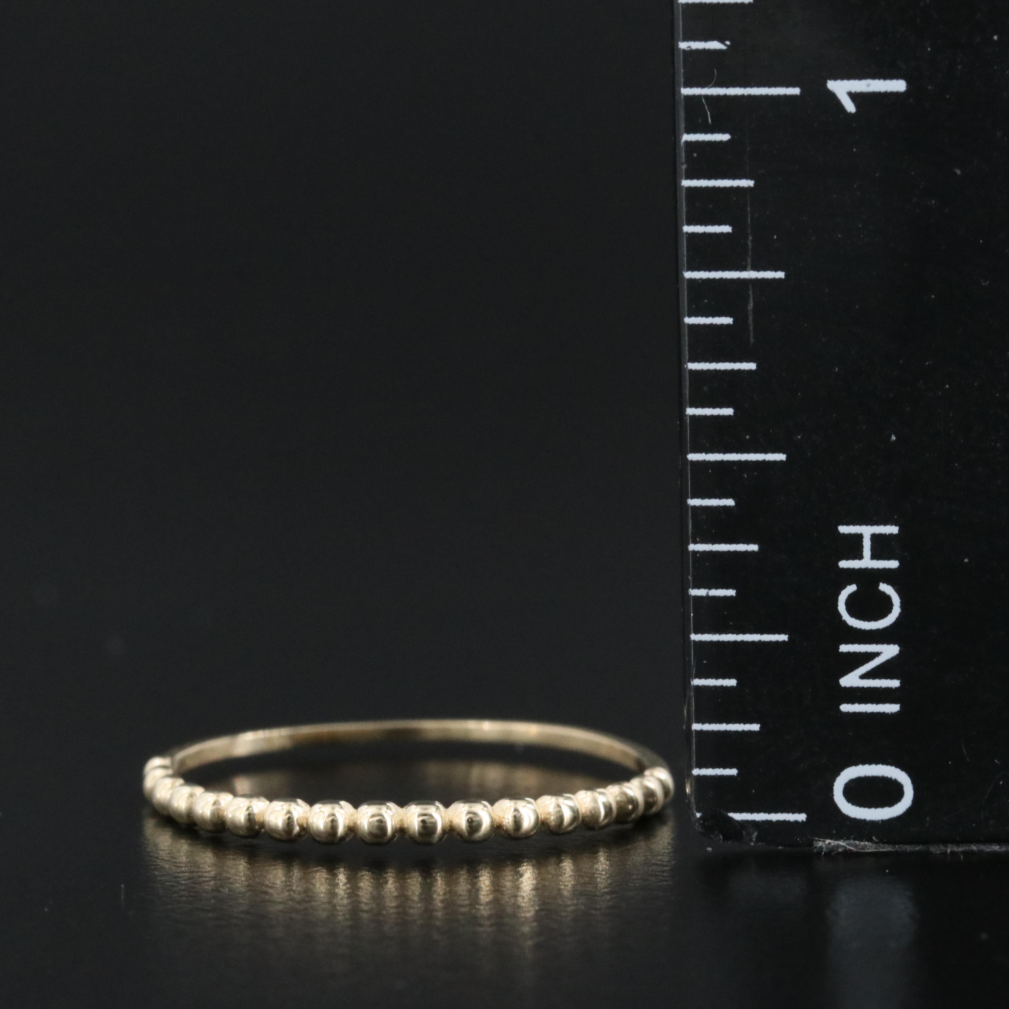 14K Bead Ring