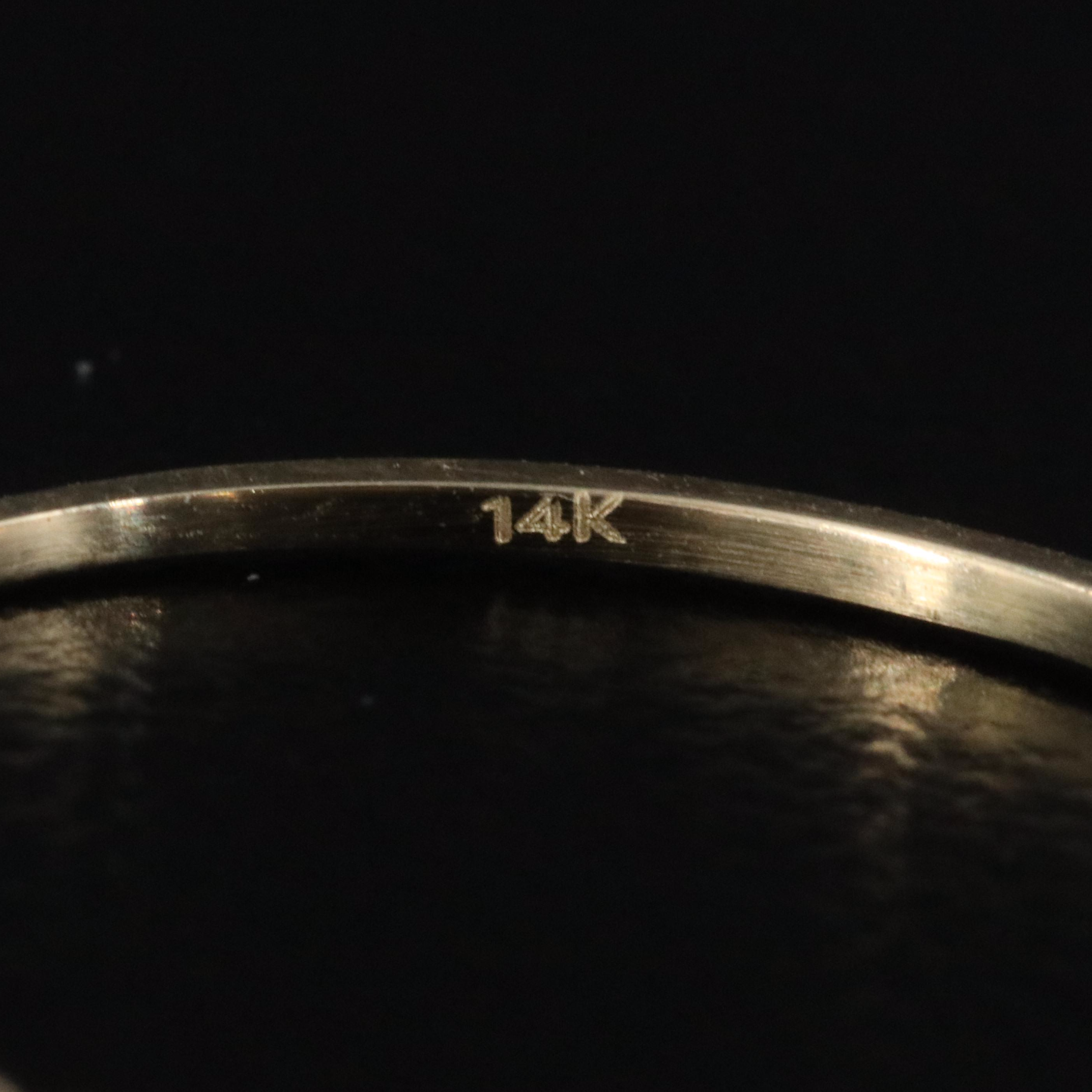 14K Bead Ring