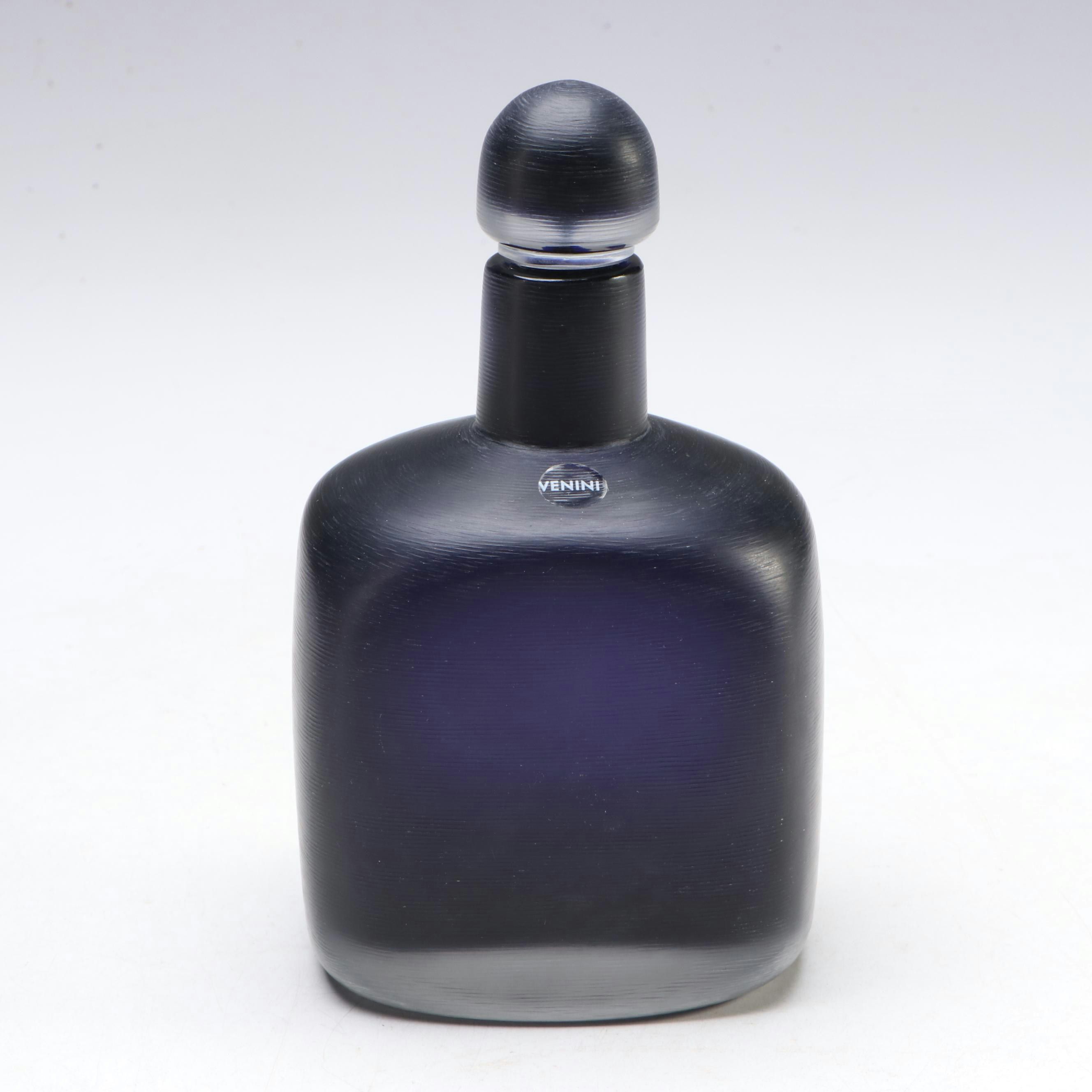 Venini Italian Art Glass Bottle, 2013