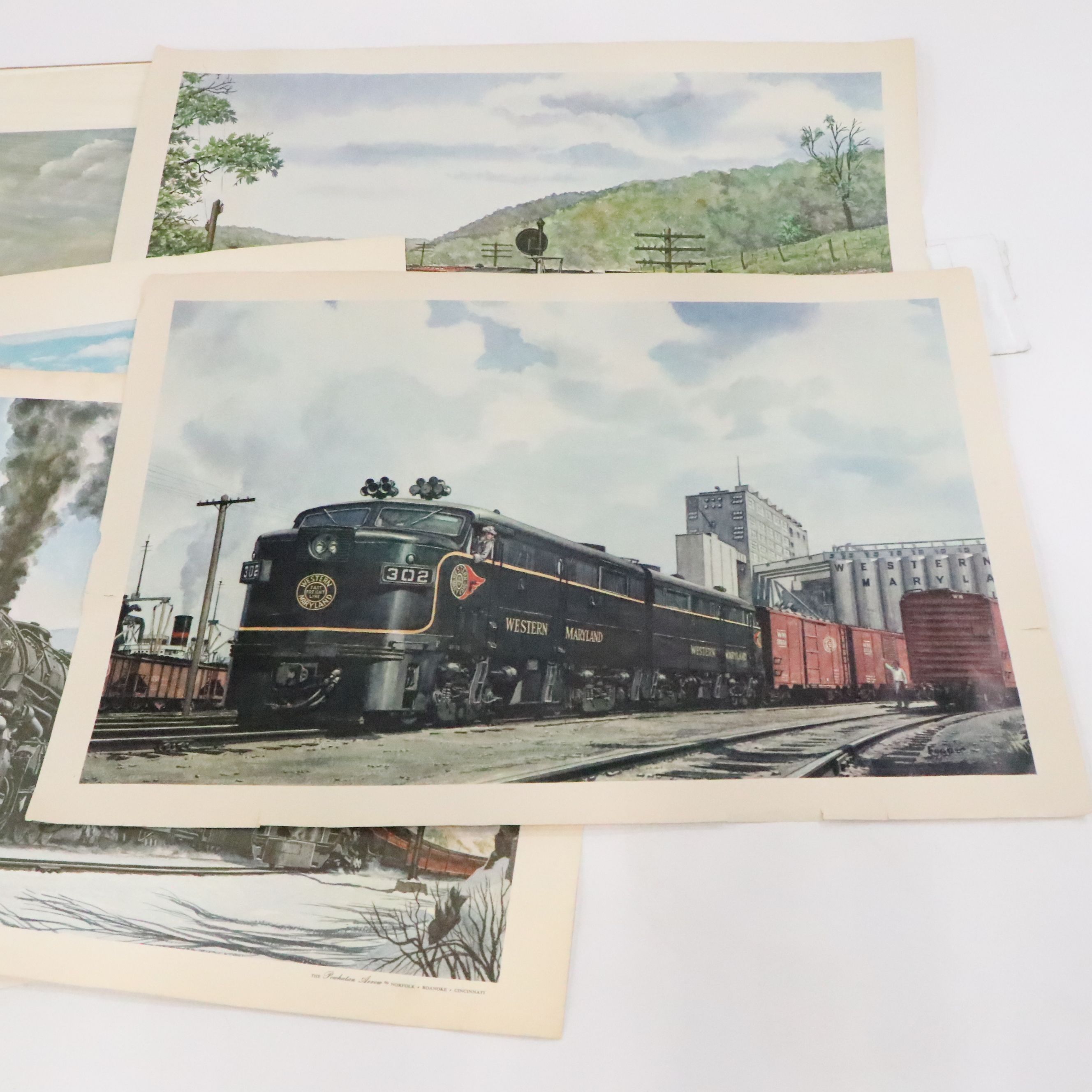 Howard Fogg, Ron Hatch, and More Train and Landscape Prints, 20th Century
