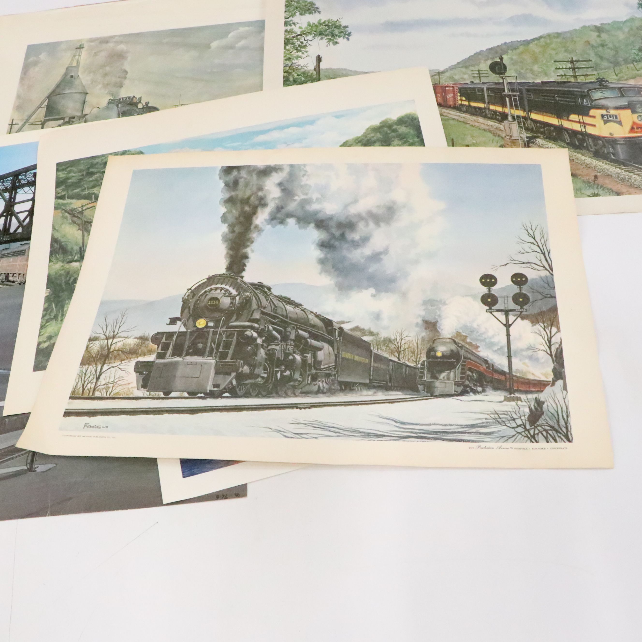 Howard Fogg, Ron Hatch, and More Train and Landscape Prints, 20th Century