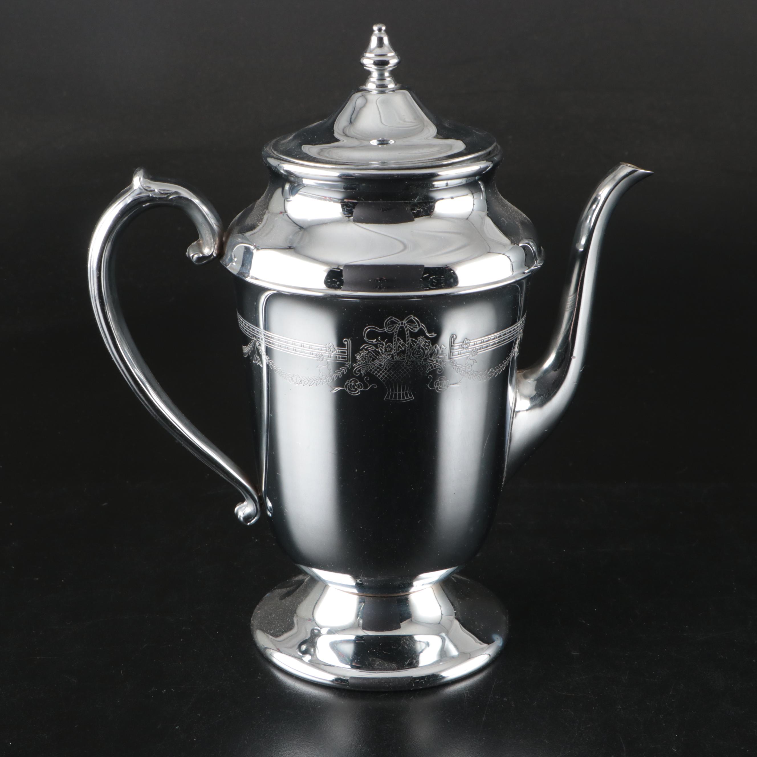Chrome Finish Tea Service