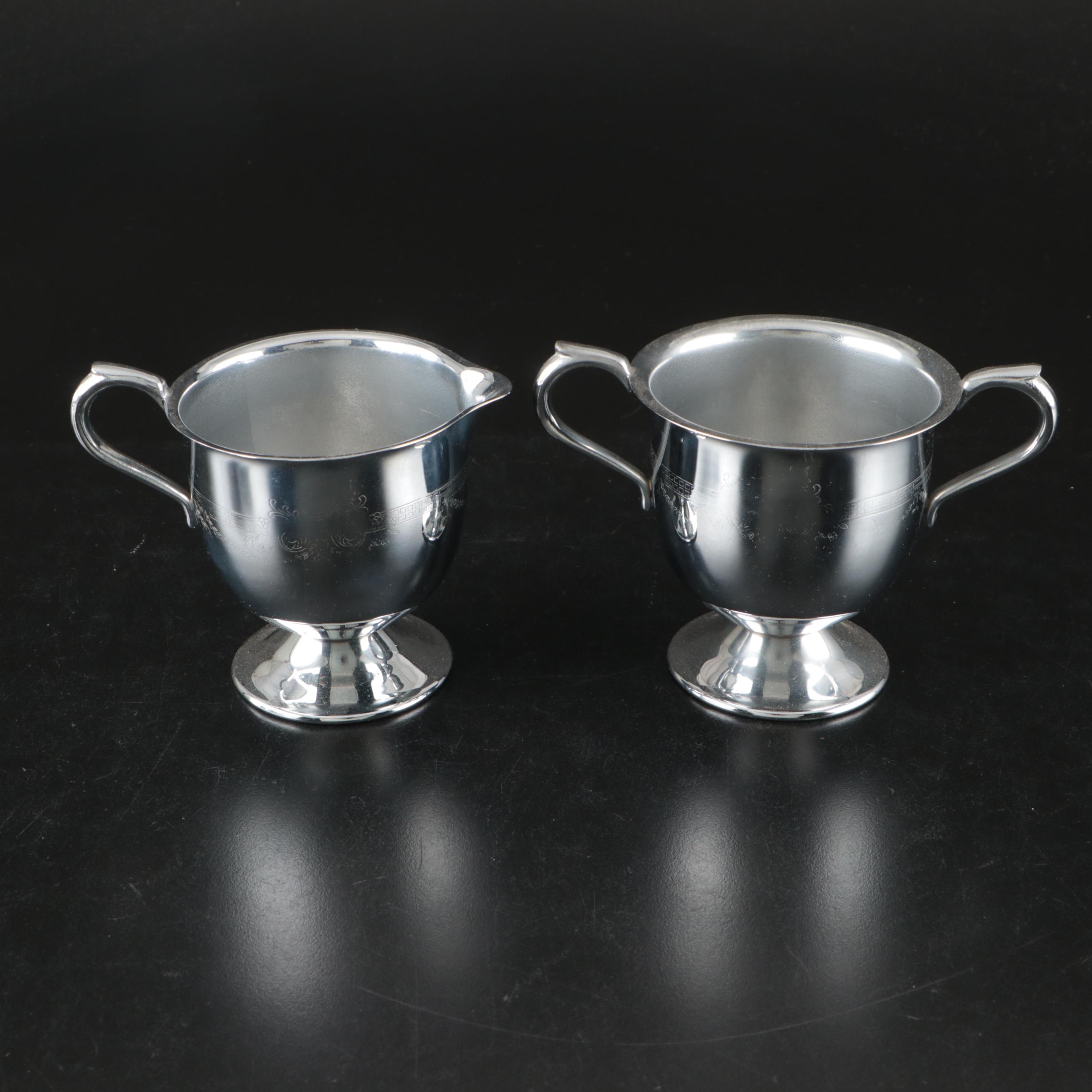 Chrome Finish Tea Service