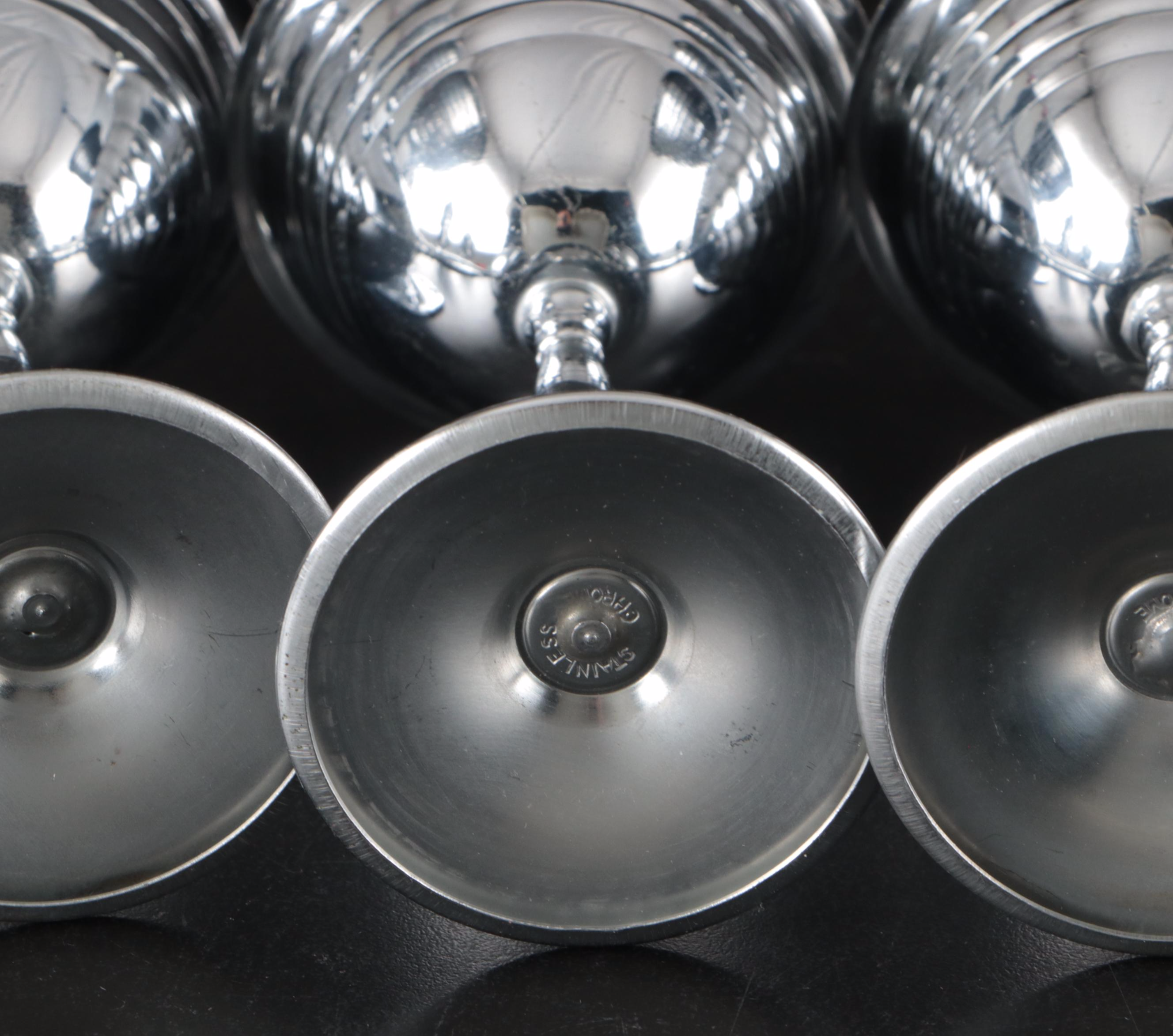 Chrome Finish Tea Service