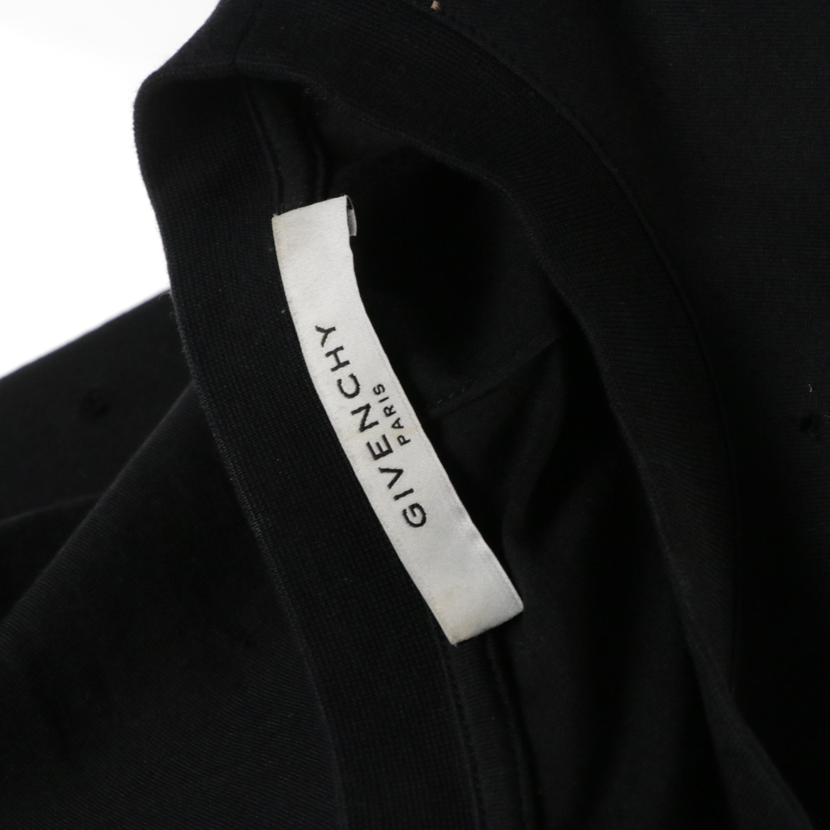 Givenchy Paris Distressed T-Shirt with Holes Throughout