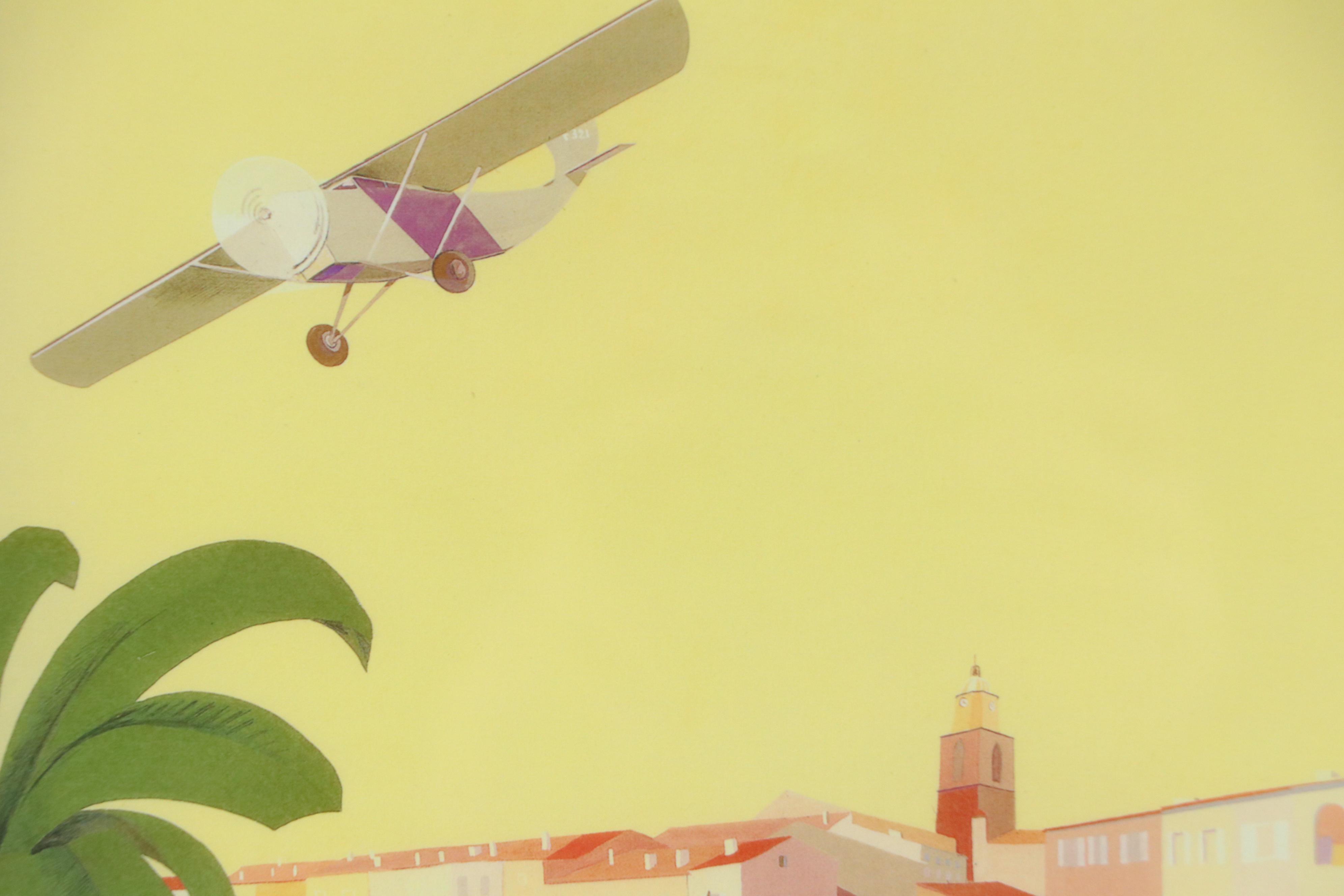 Digital Print Travel Poster "Saint-Tropez," Late 20th Century