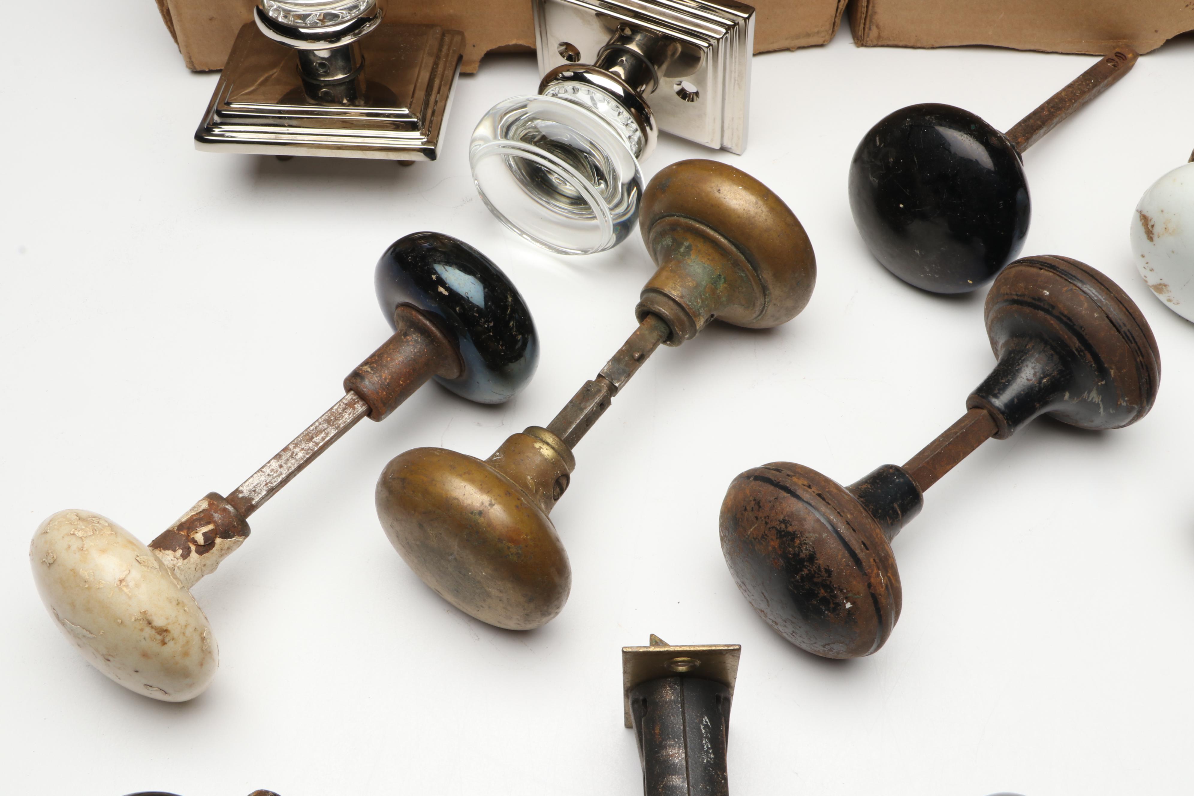 Emtek "Georgetown" Glass Doorknobs with Other Ceramic and Metal Knobs