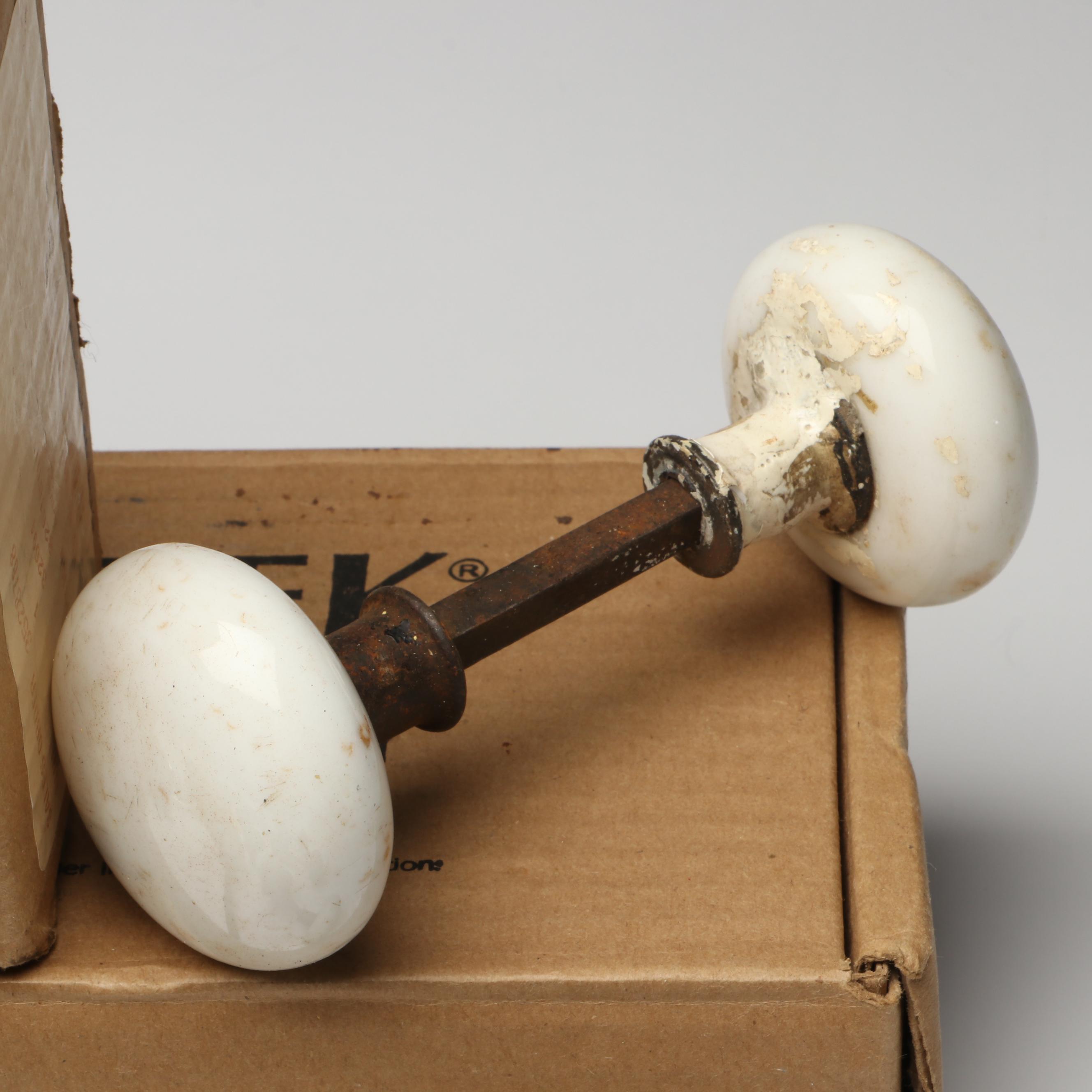 Emtek "Georgetown" Glass Doorknobs with Other Ceramic and Metal Knobs