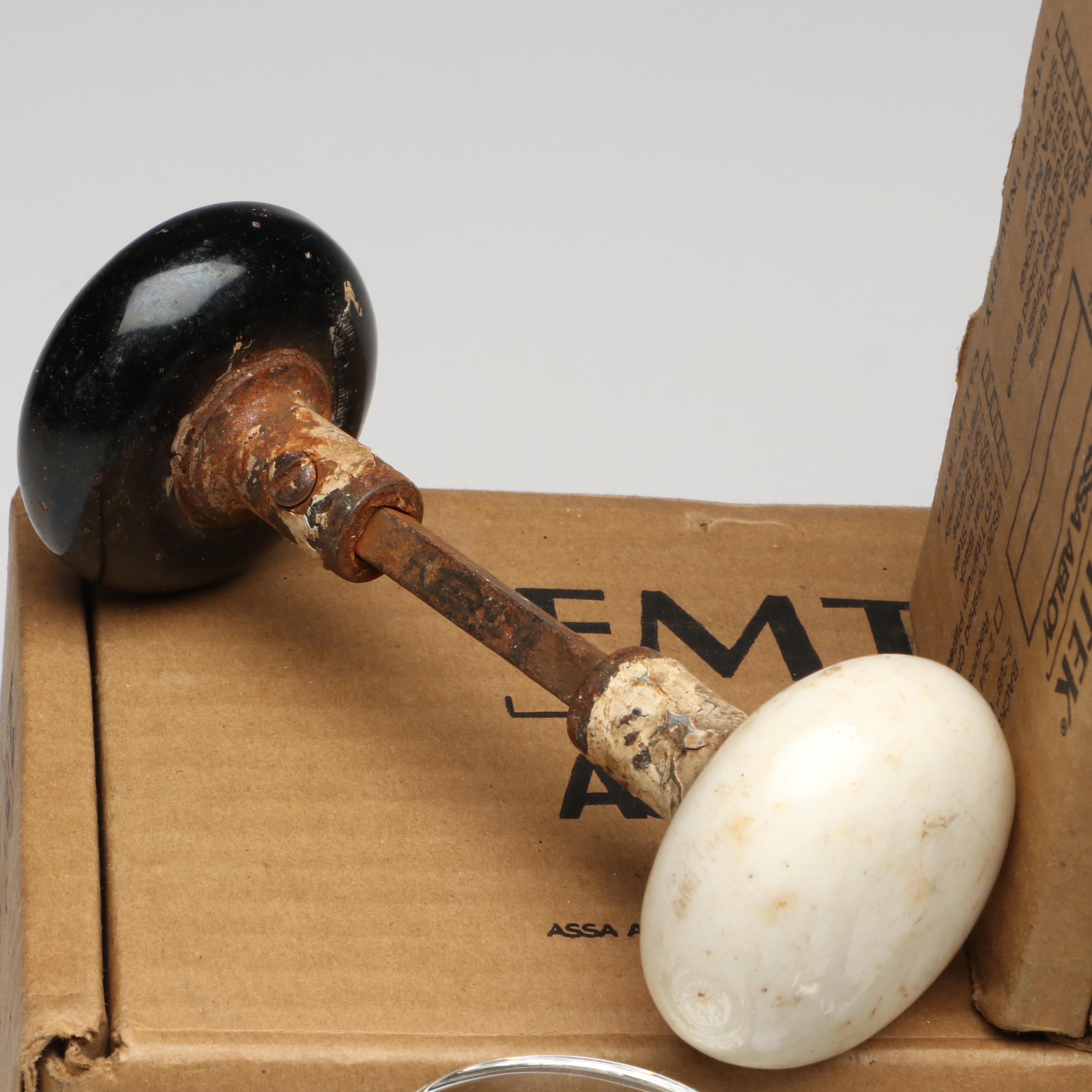 Emtek "Georgetown" Glass Doorknobs with Other Ceramic and Metal Knobs