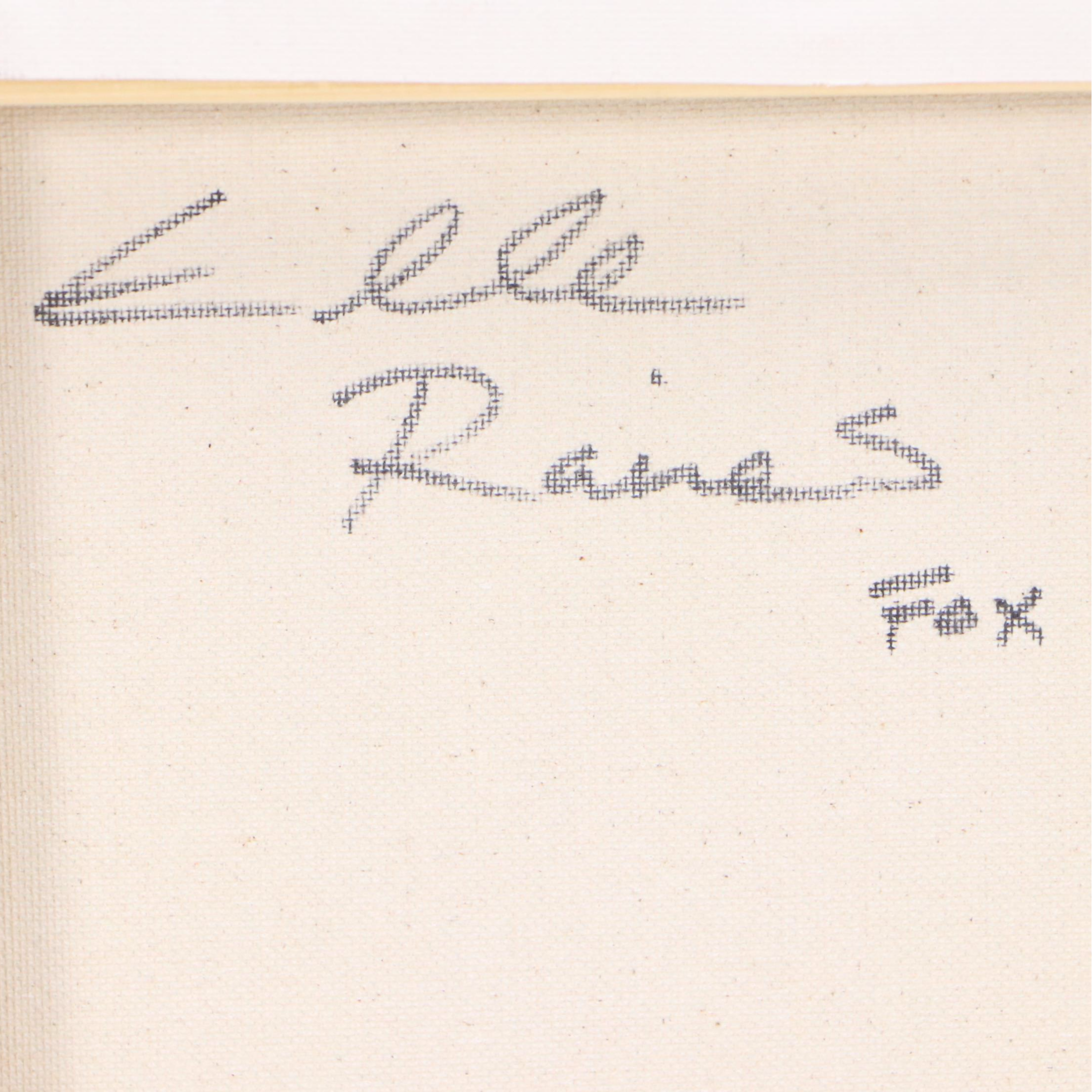 Elle Raines Stylized Acrylic Painting "Fox"