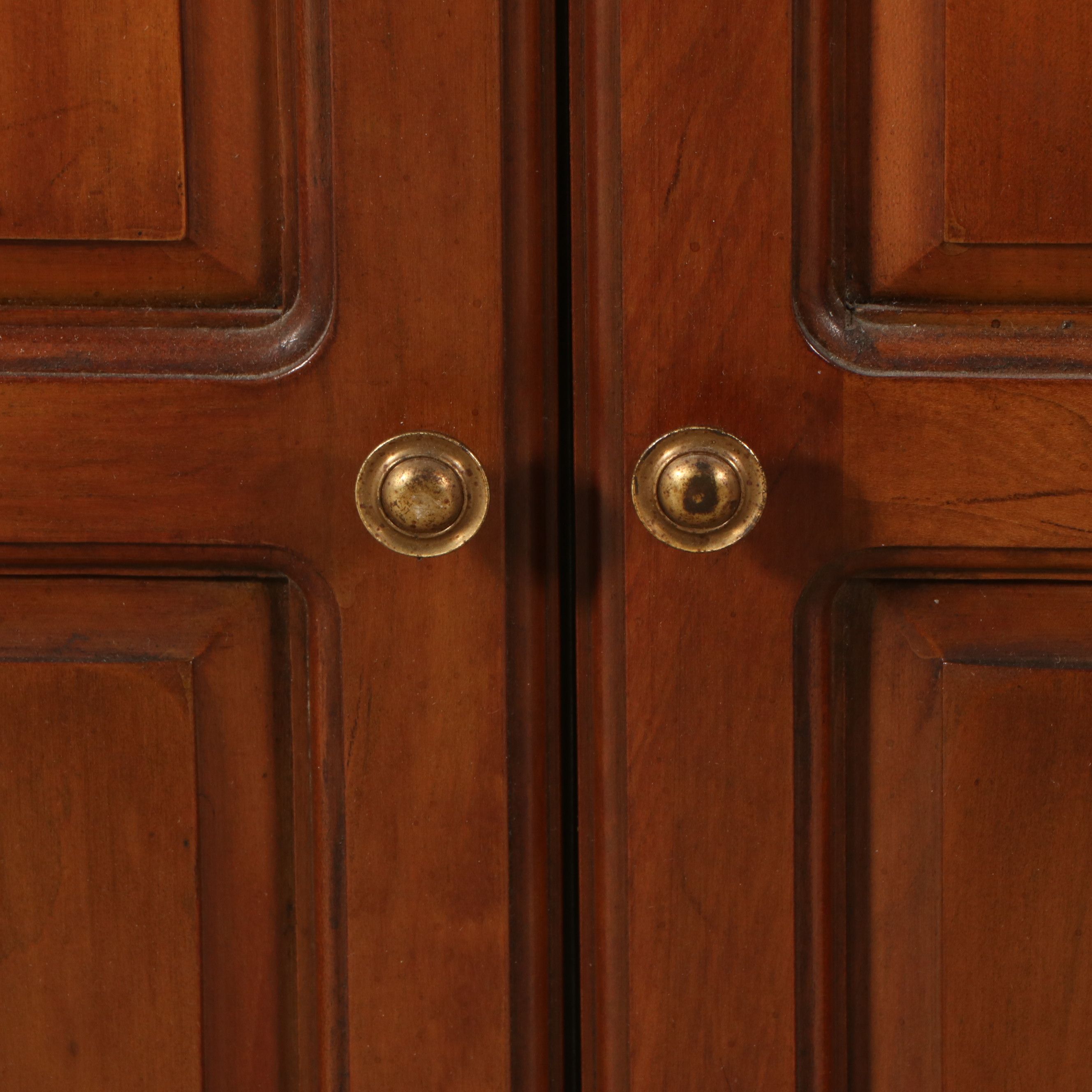 Davis Cabinet for Carolina Mirror Co. Cherry Federal Style Trifold Vanity Mirror