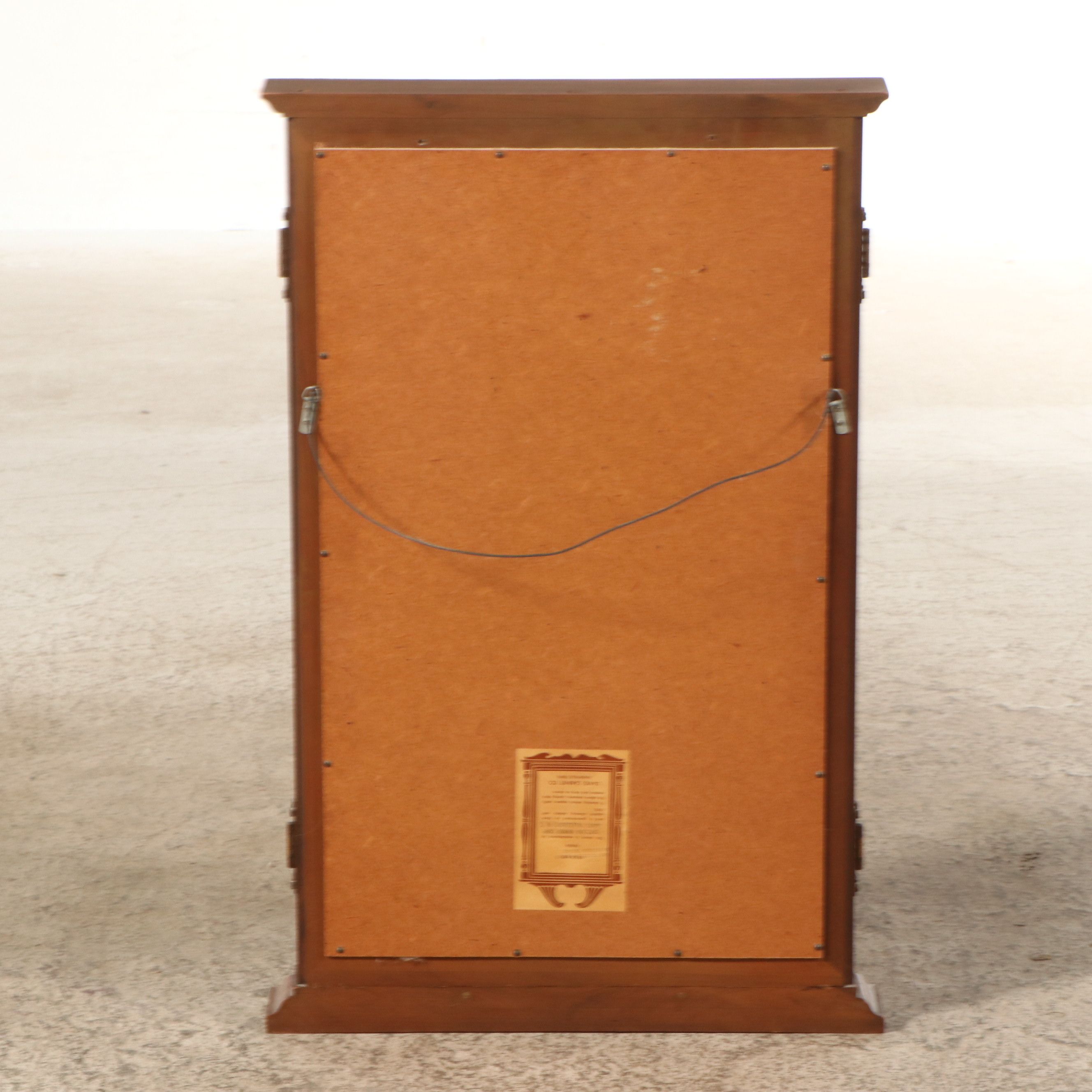 Davis Cabinet for Carolina Mirror Co. Cherry Federal Style Trifold Vanity Mirror