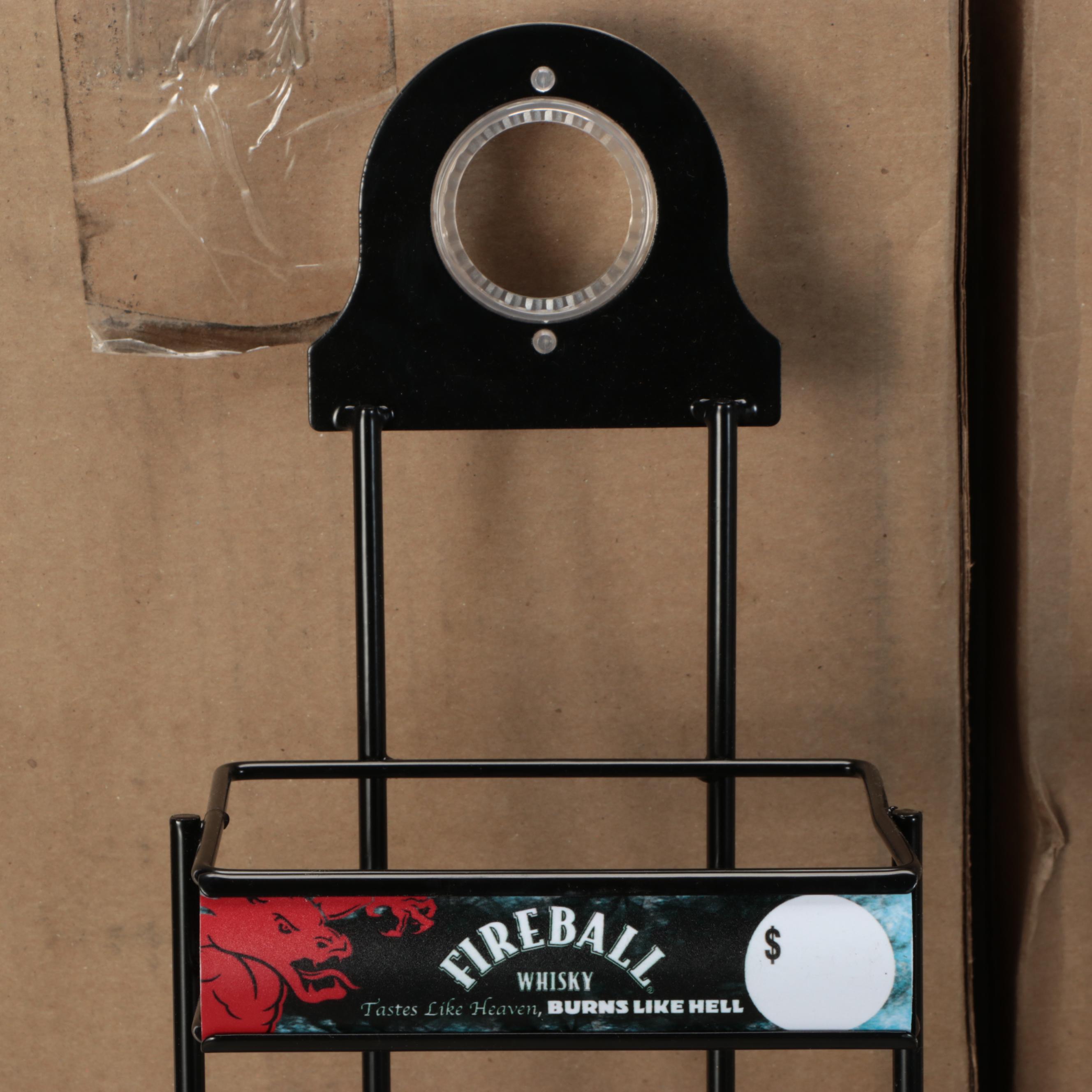 Fireball Whiskey and Burst Liquor Store Displays