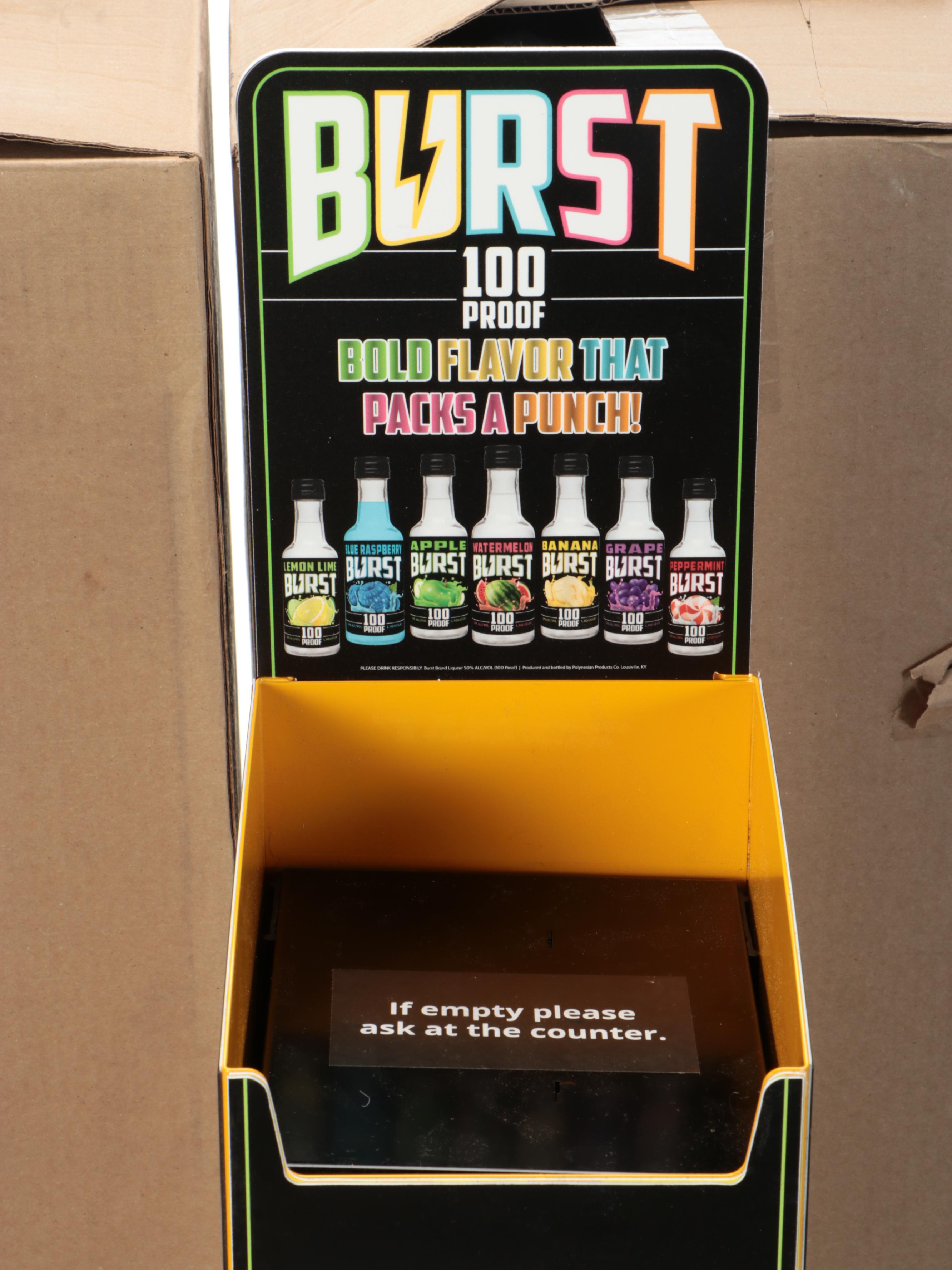 Fireball Whiskey and Burst Liquor Store Displays