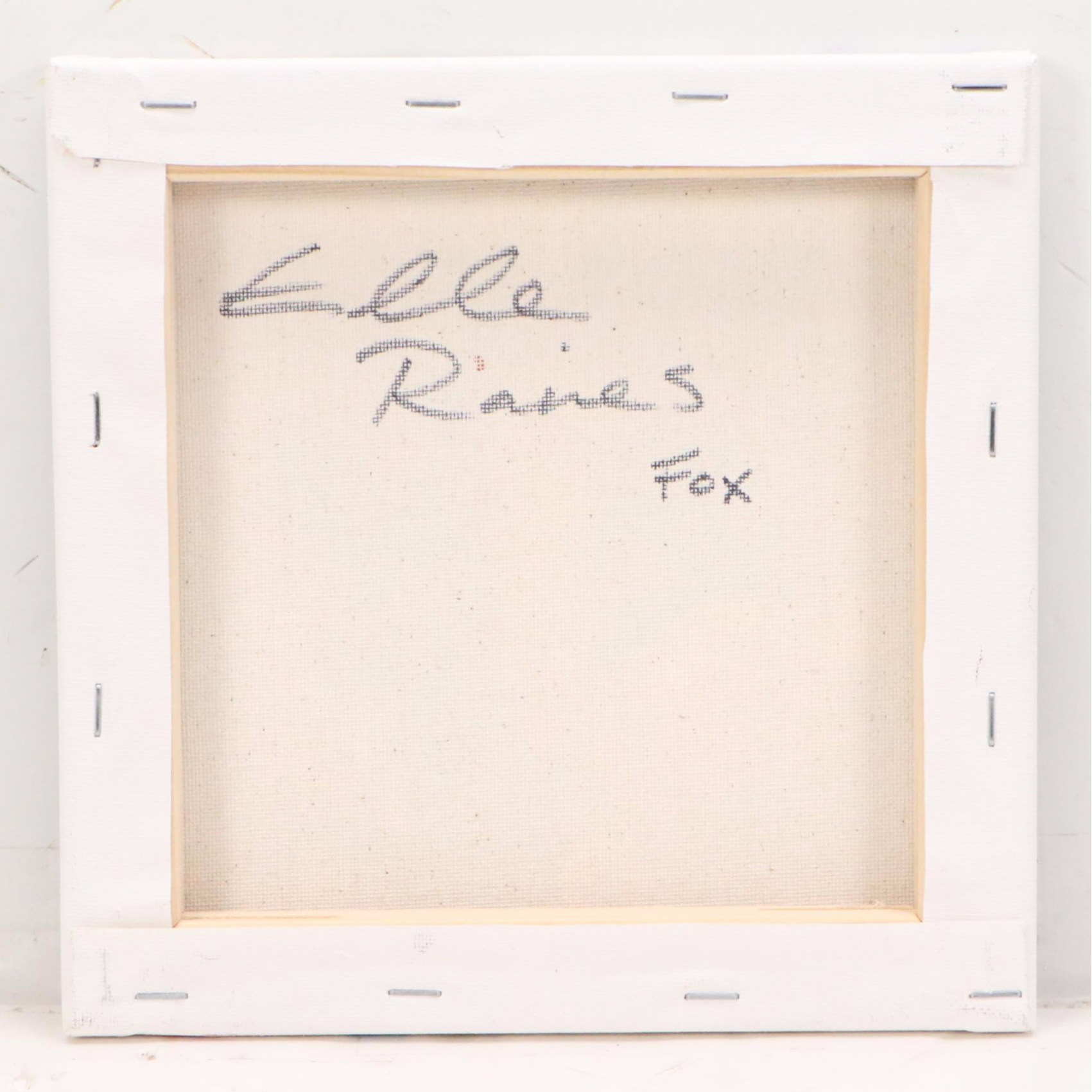 Elle Raines Stylized Acrylic Painting "Fox"