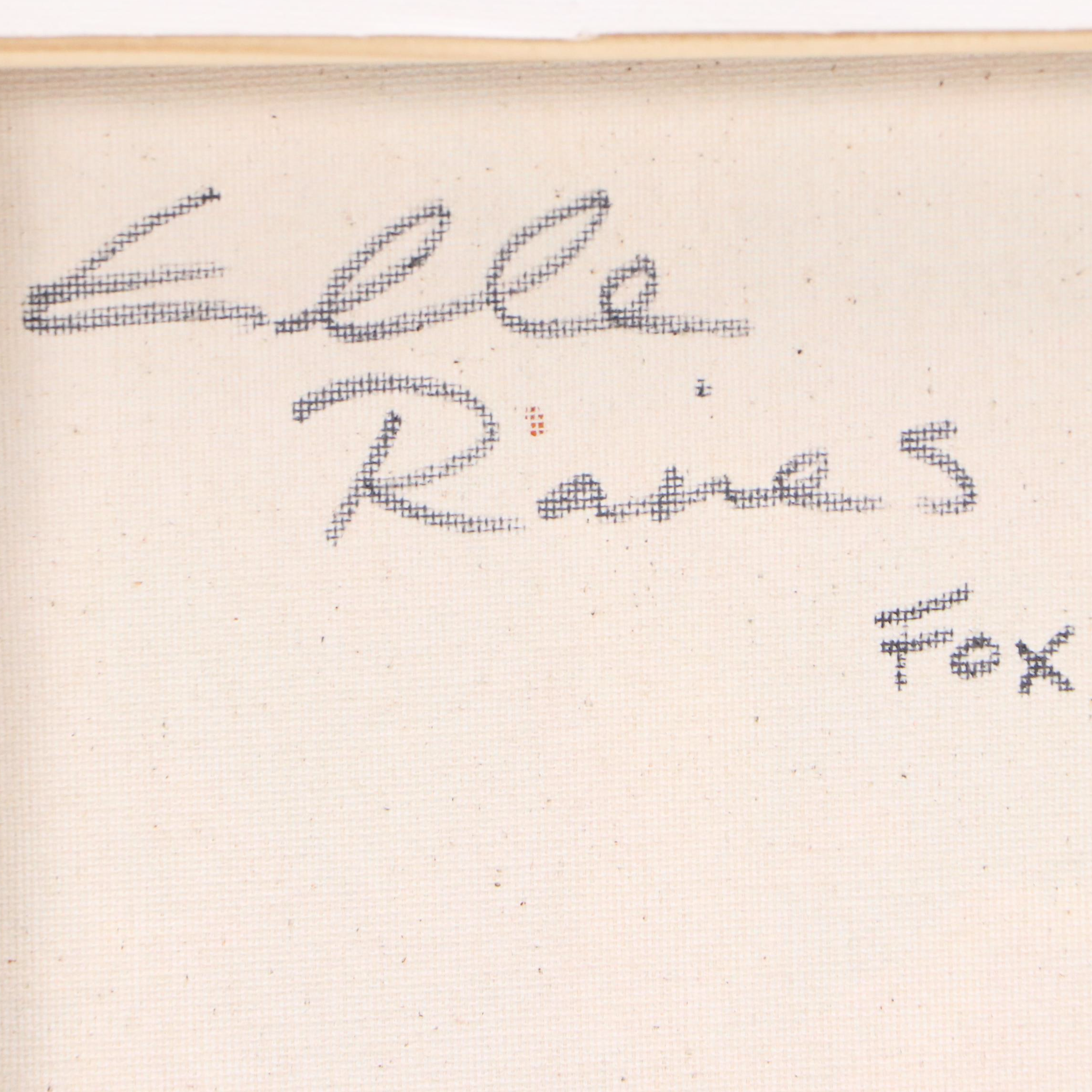 Elle Raines Stylized Acrylic Painting "Fox"