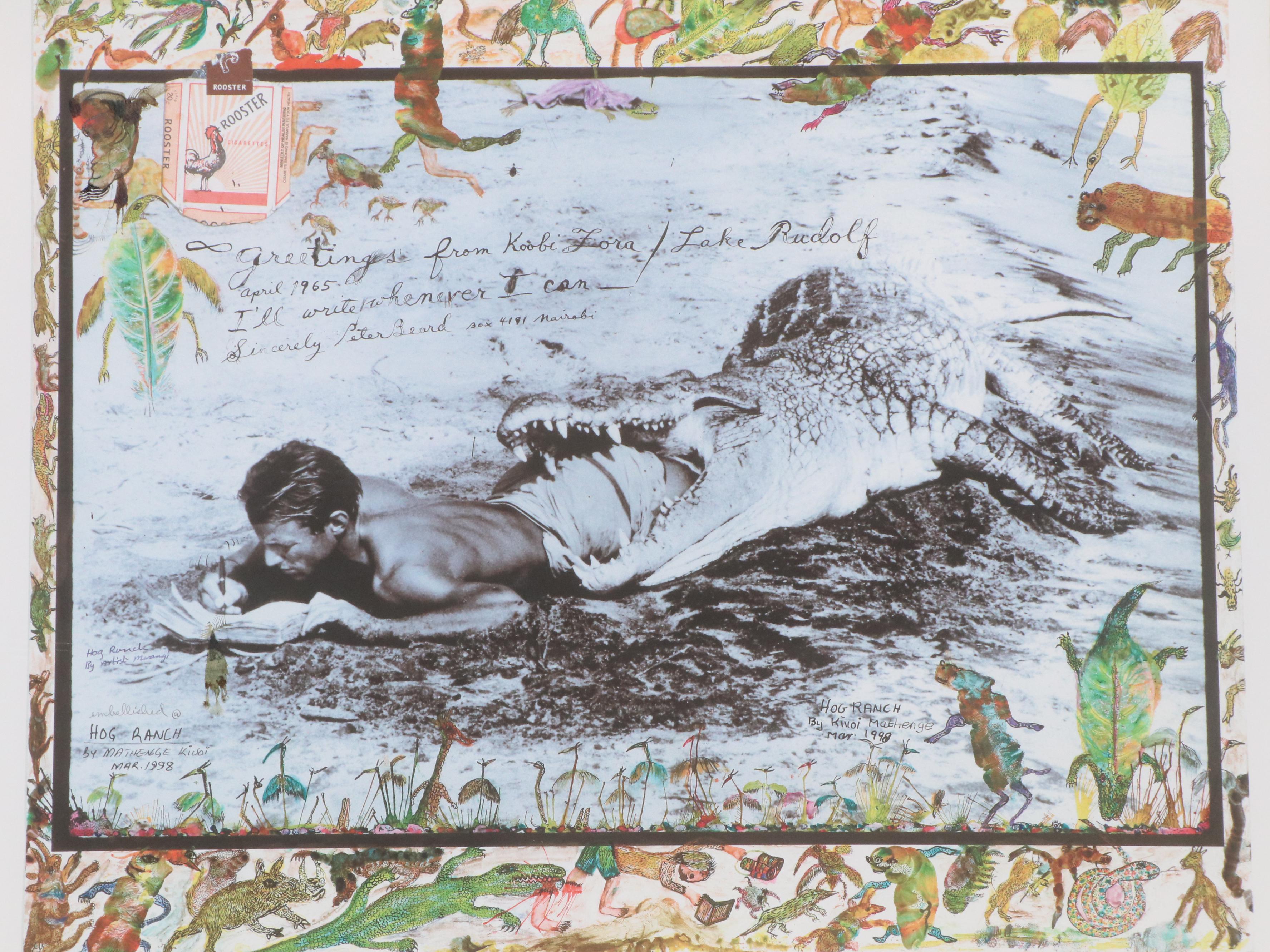 Peter Beard Giclée "I'll Write Whenever I Can," 1998–2001