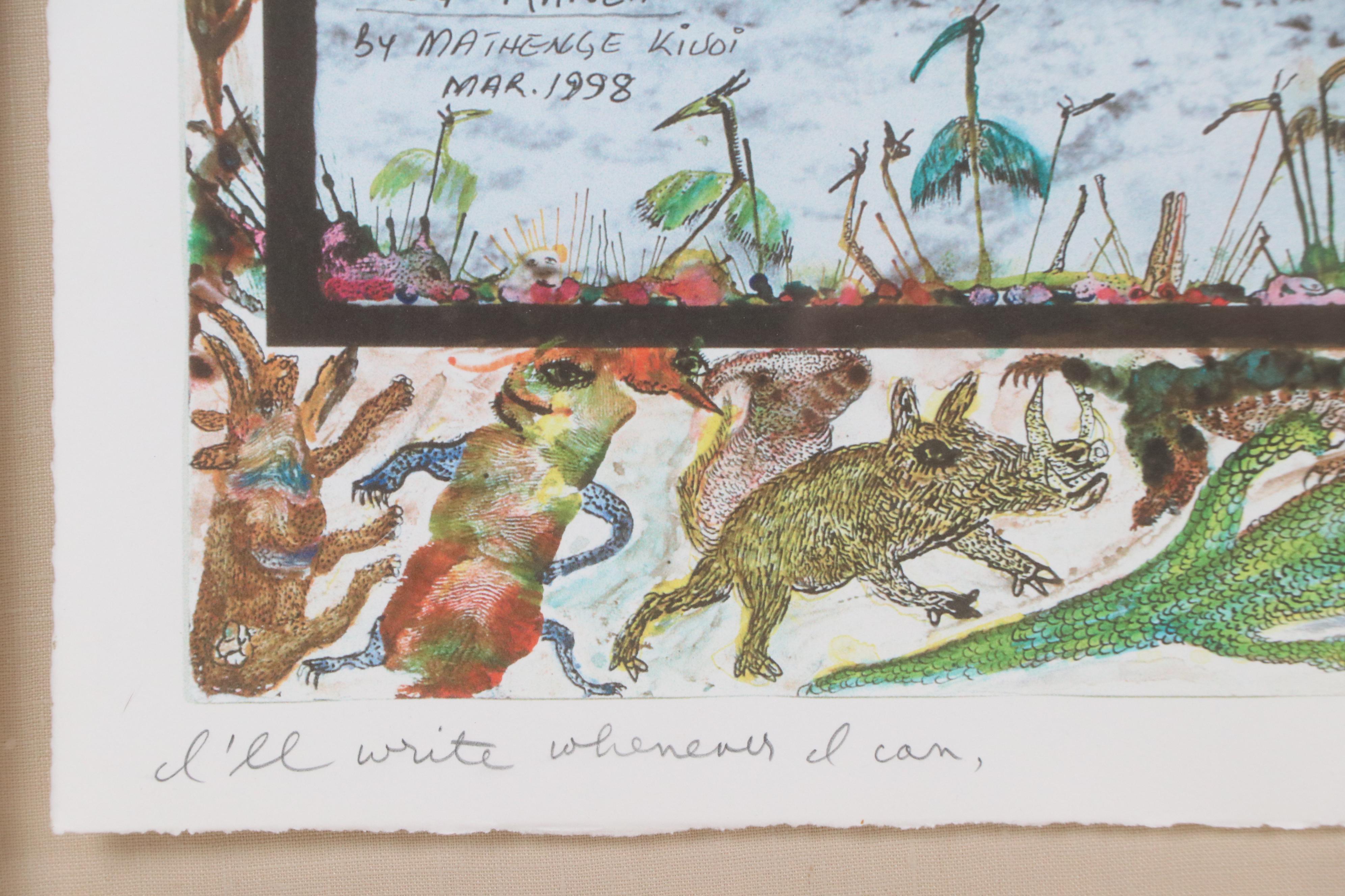 Peter Beard Giclée "I'll Write Whenever I Can," 1998–2001