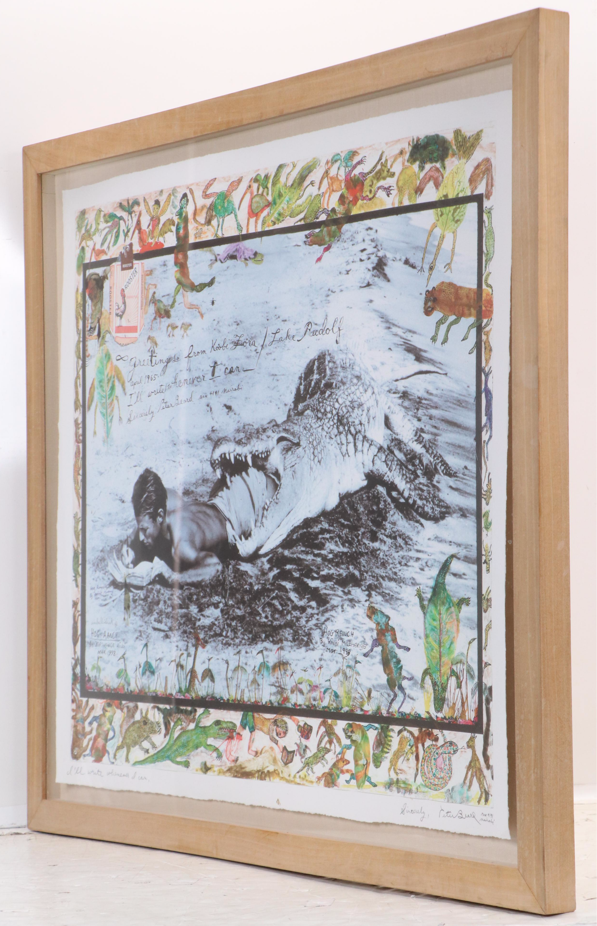 Peter Beard Giclée "I'll Write Whenever I Can," 1998–2001