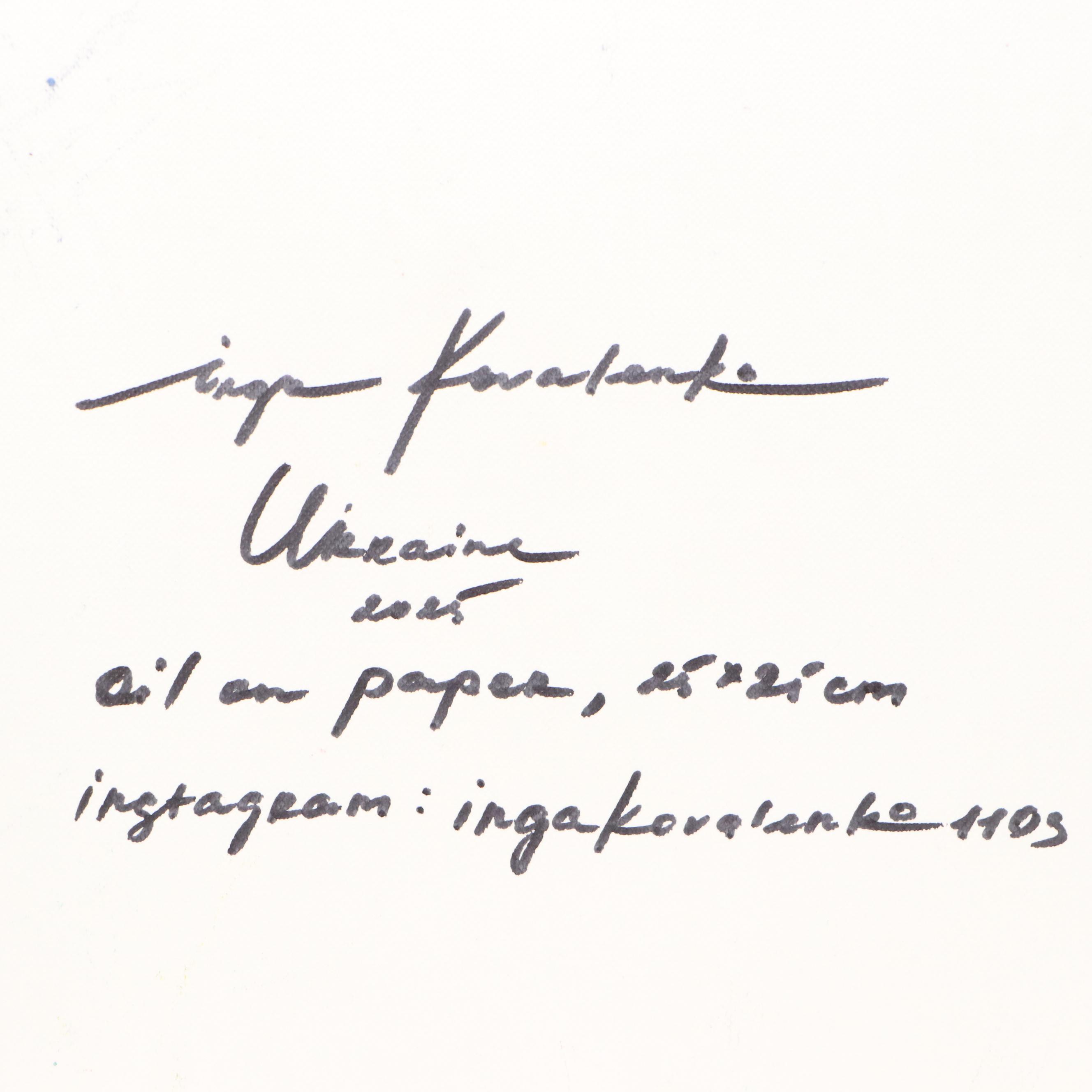 Inga Kovalenko Oil Painting of Bee, 2025