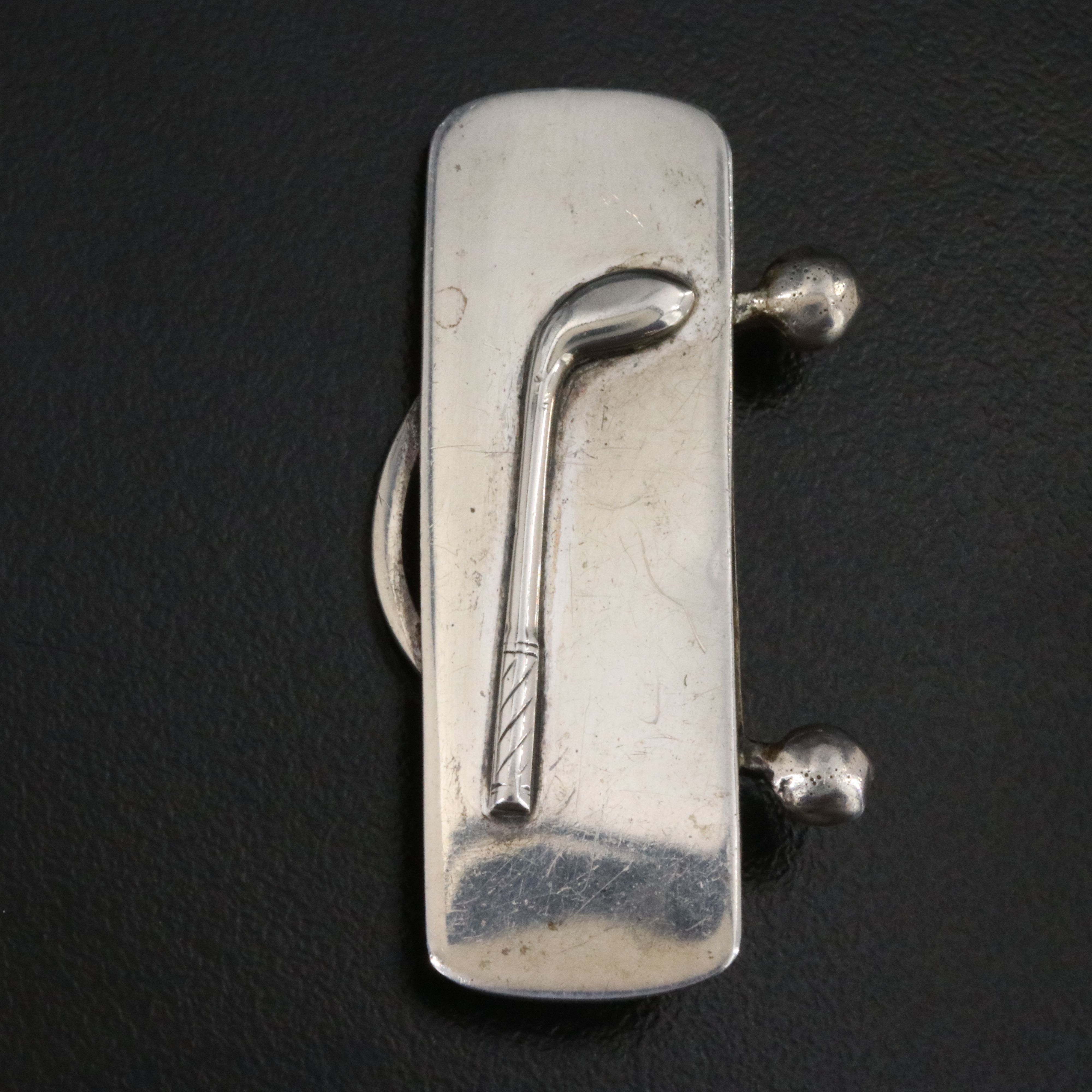 Sterling Golf Bar Brooch