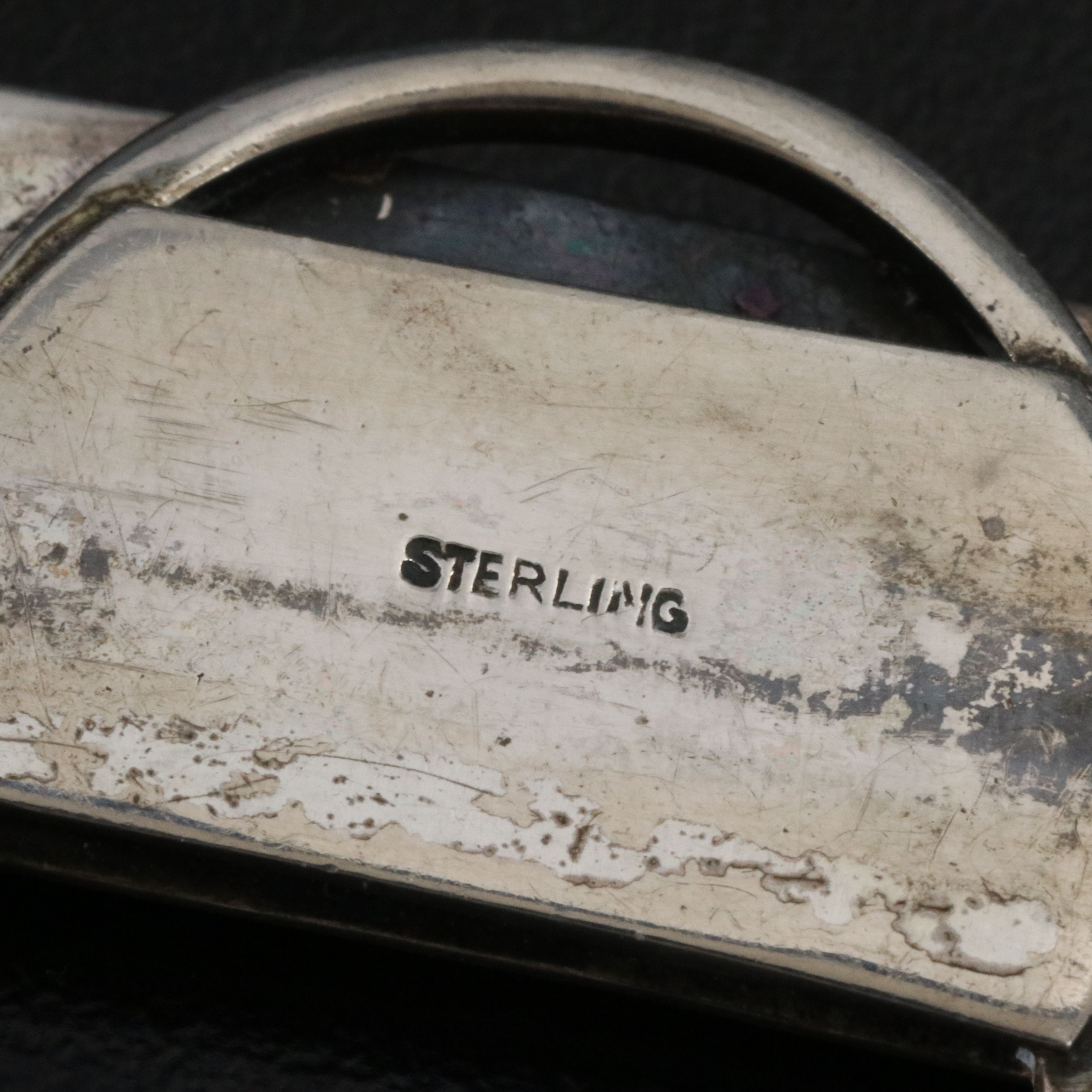 Sterling Golf Bar Brooch