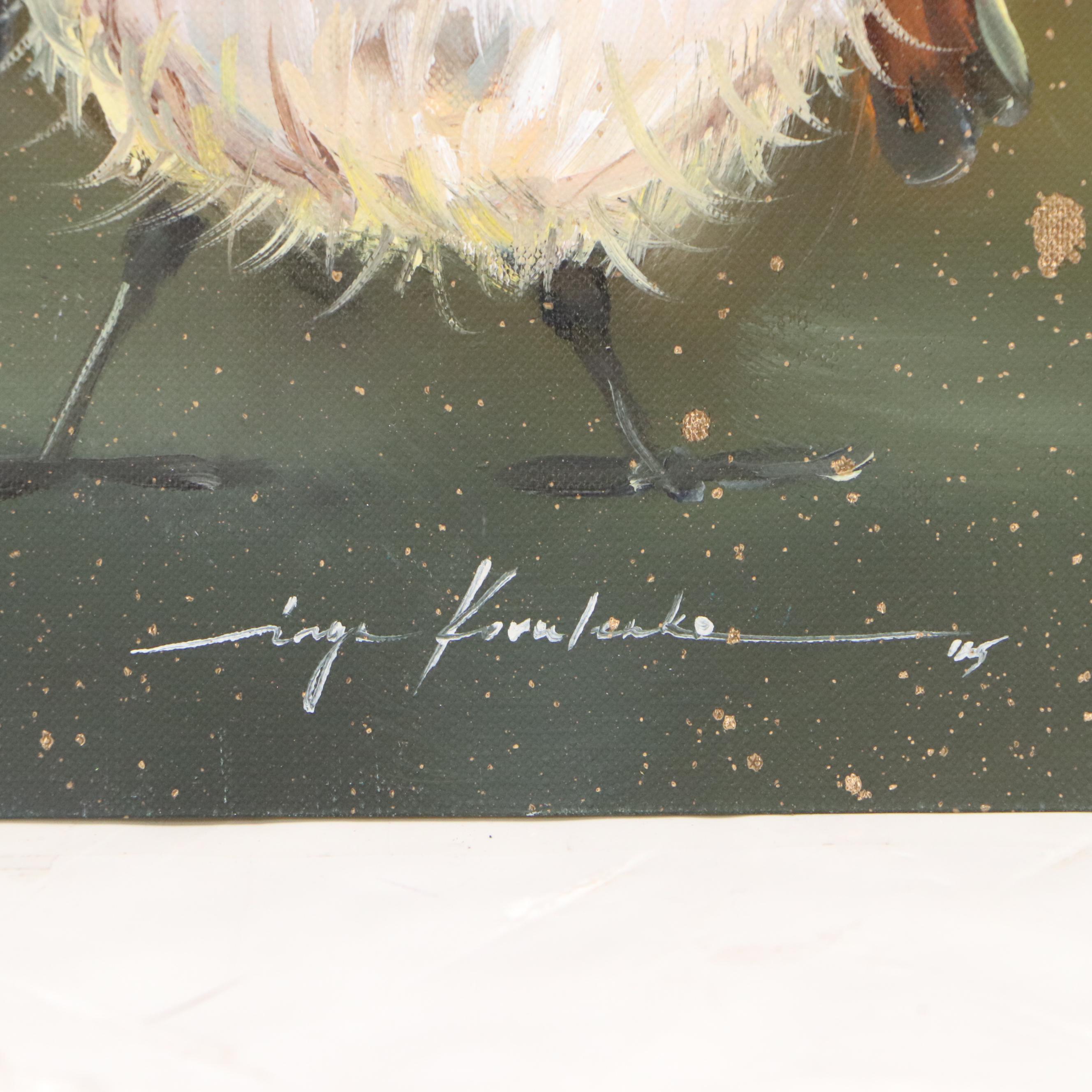 Inga Kovalenko Oil Painting of Bird, 2025