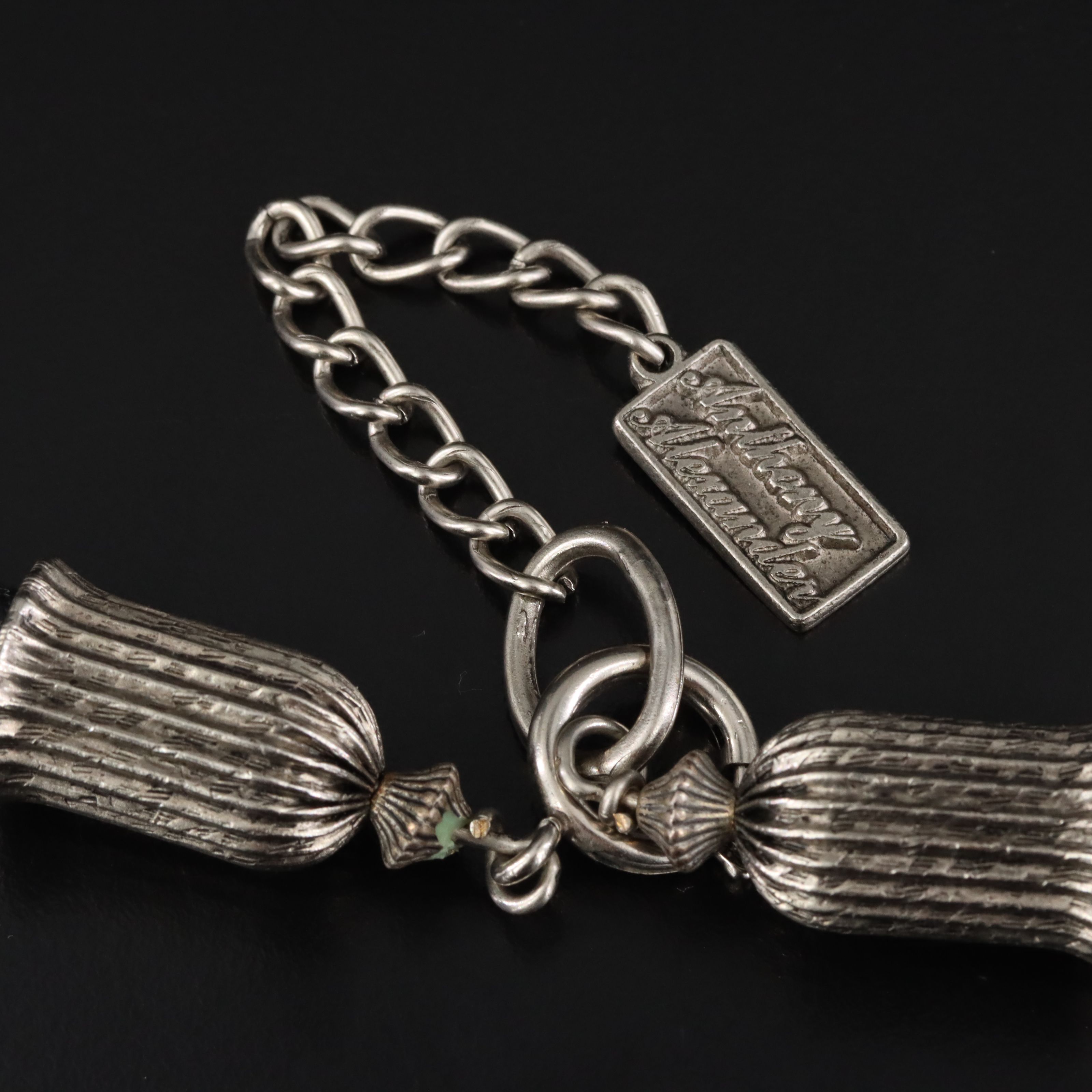 Anthony Alexander Mother-of-Pearl and Horn Cord Necklace