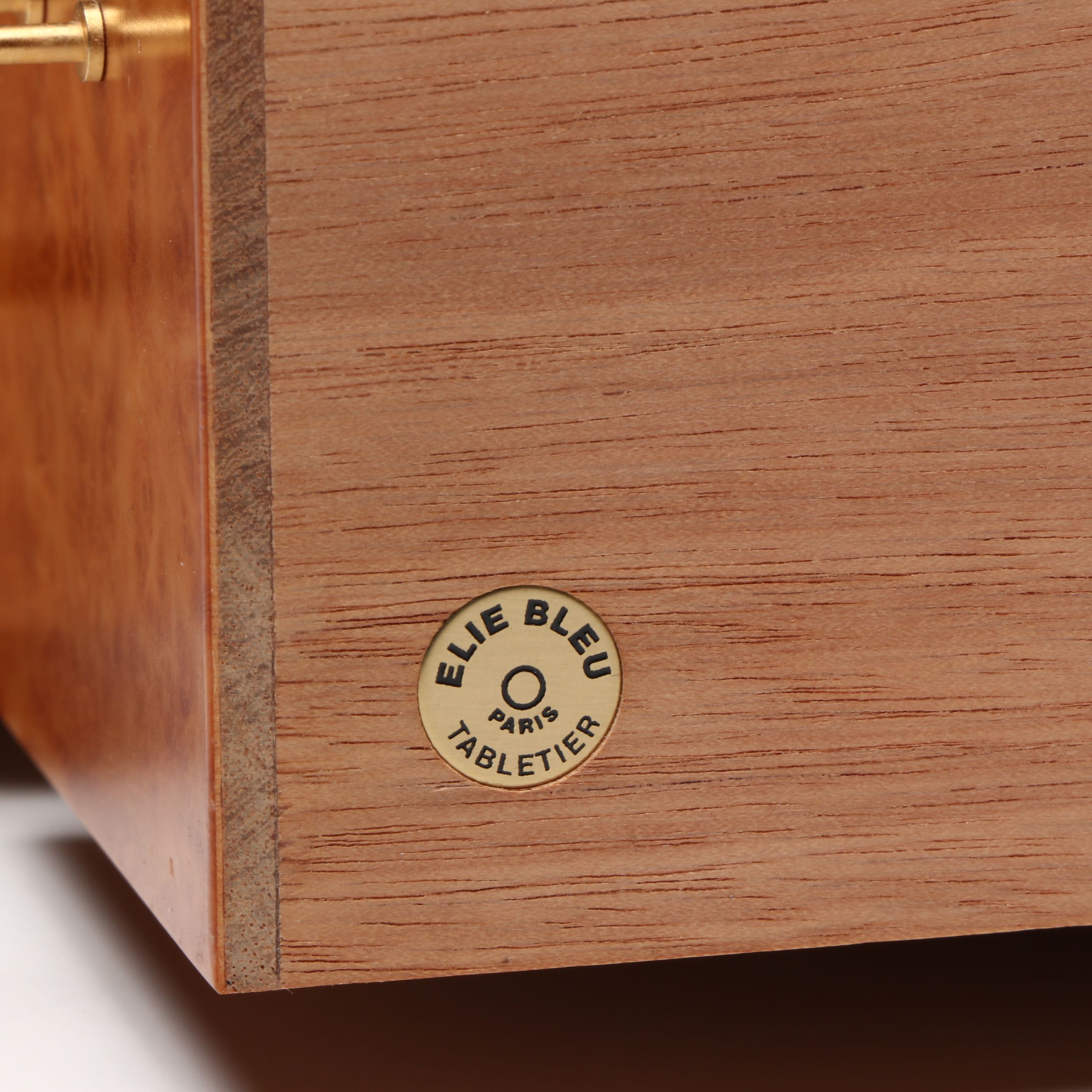 Elie Bleu French Burl Wood Watch and Jewelry Cabinet