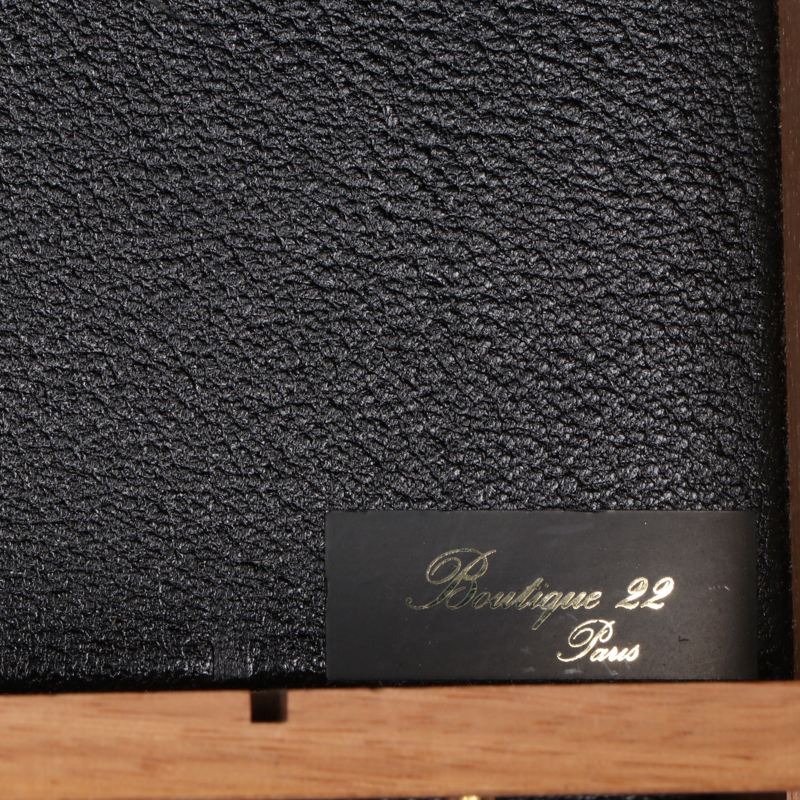 Elie Bleu French Burl Wood Watch and Jewelry Cabinet