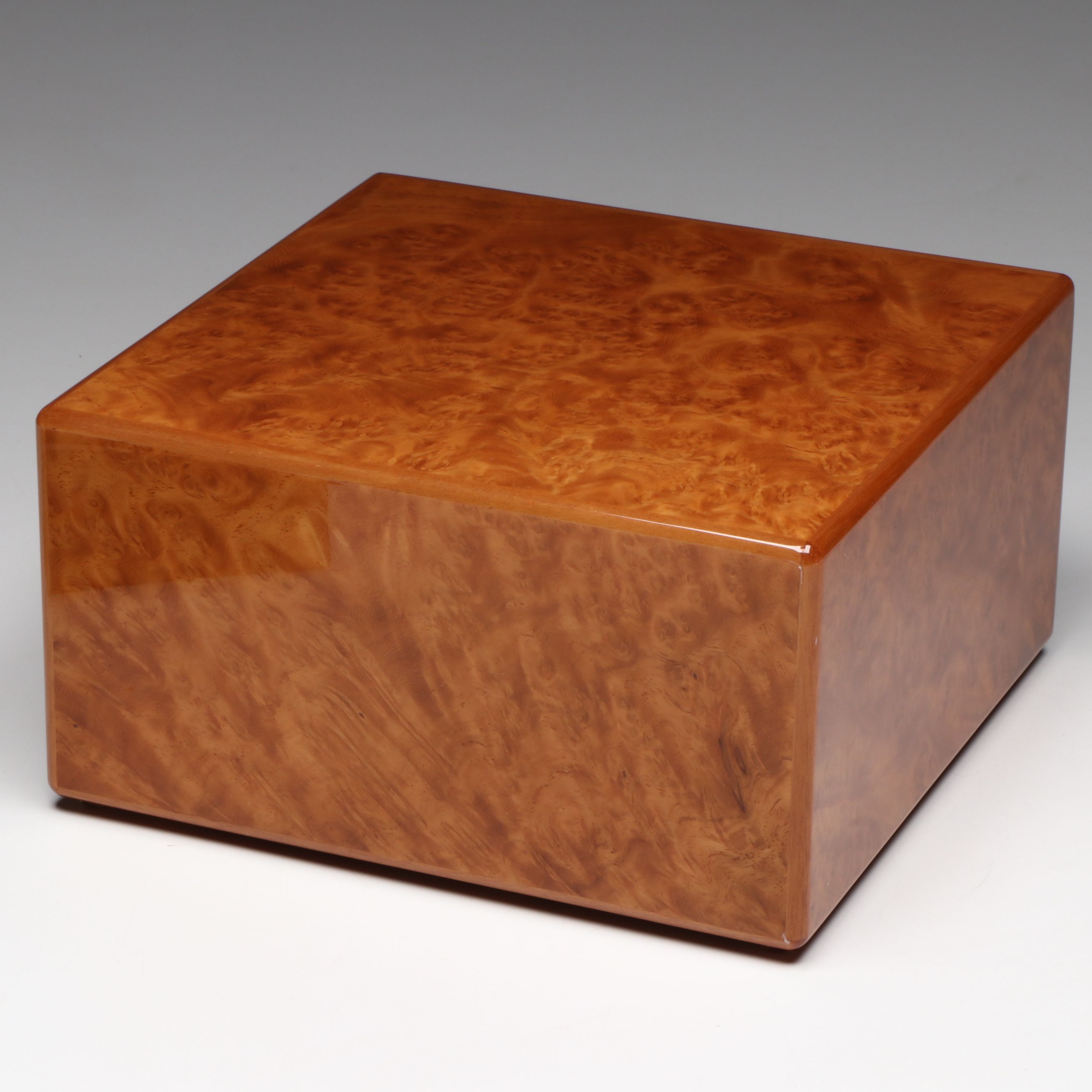 Elie Bleu French Burl Wood Watch and Jewelry Cabinet