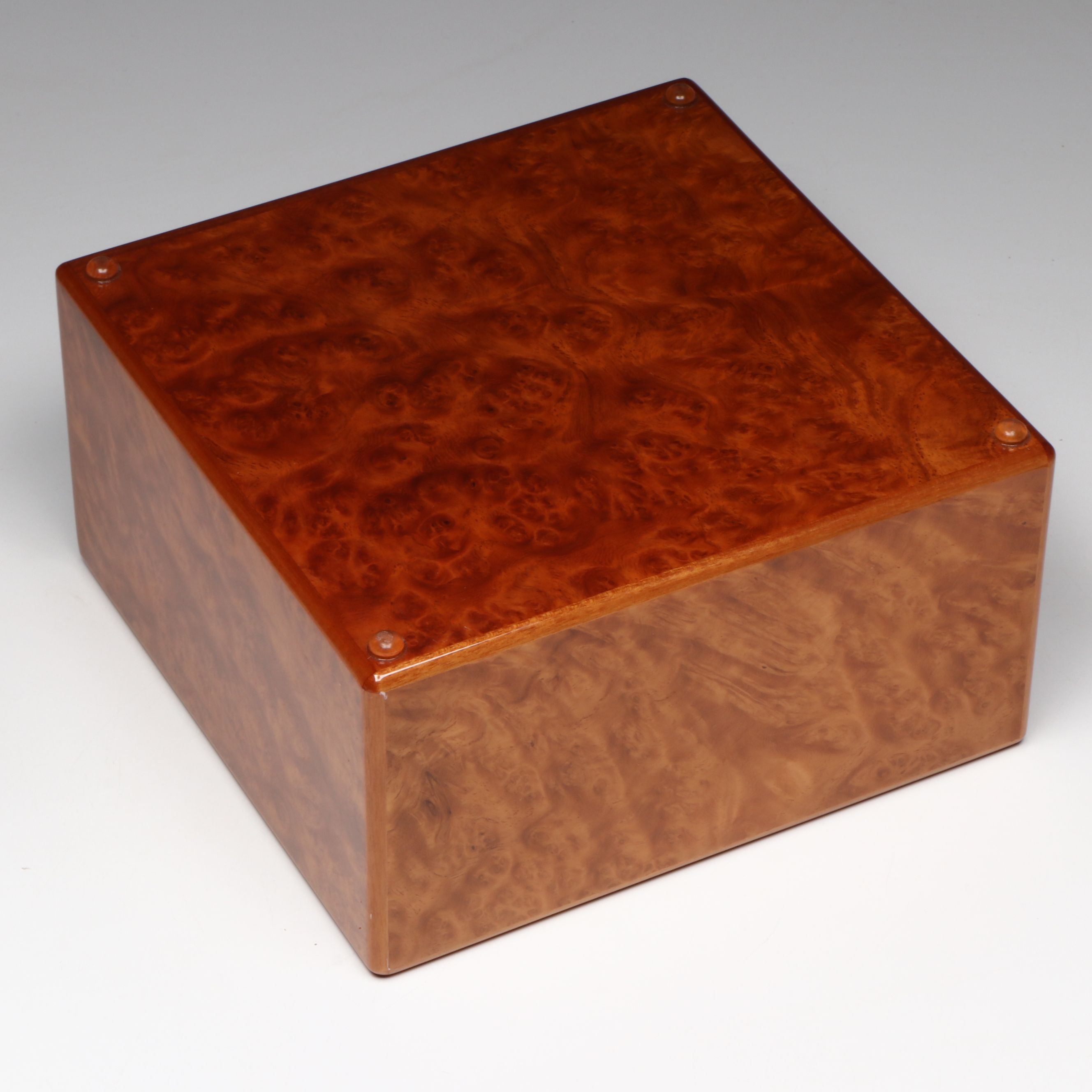 Elie Bleu French Burl Wood Watch and Jewelry Cabinet