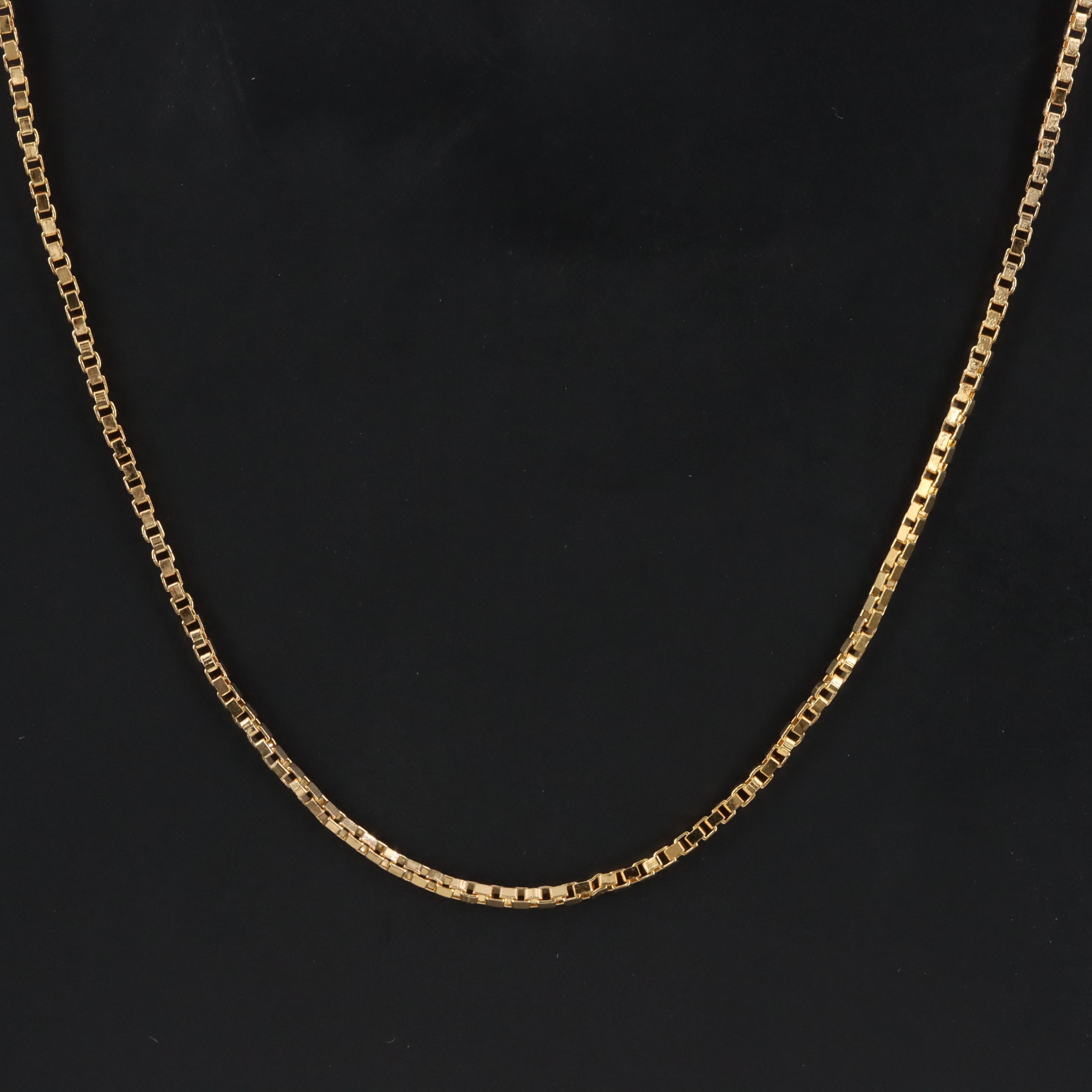 14K Box Chain Necklace