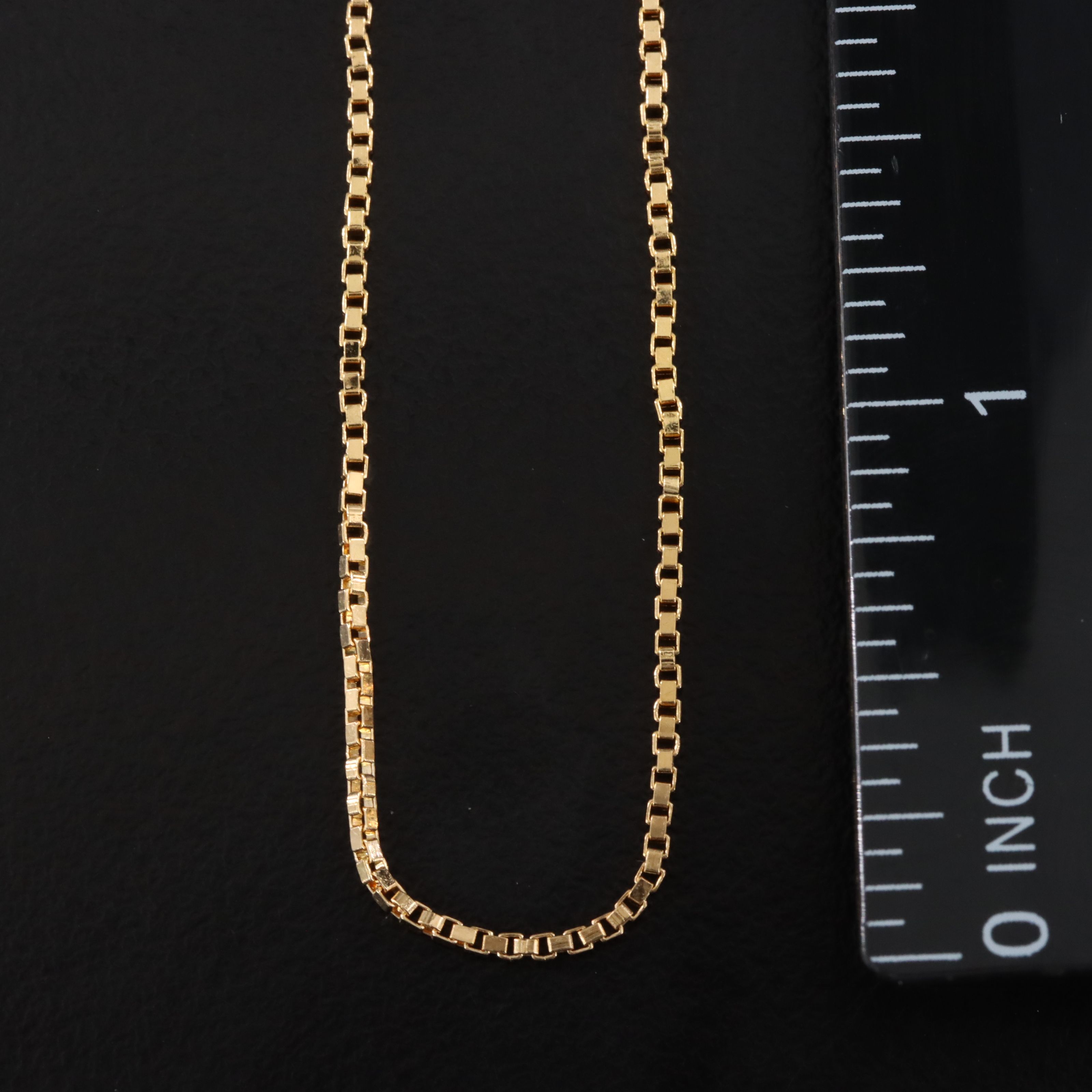 14K Box Chain Necklace