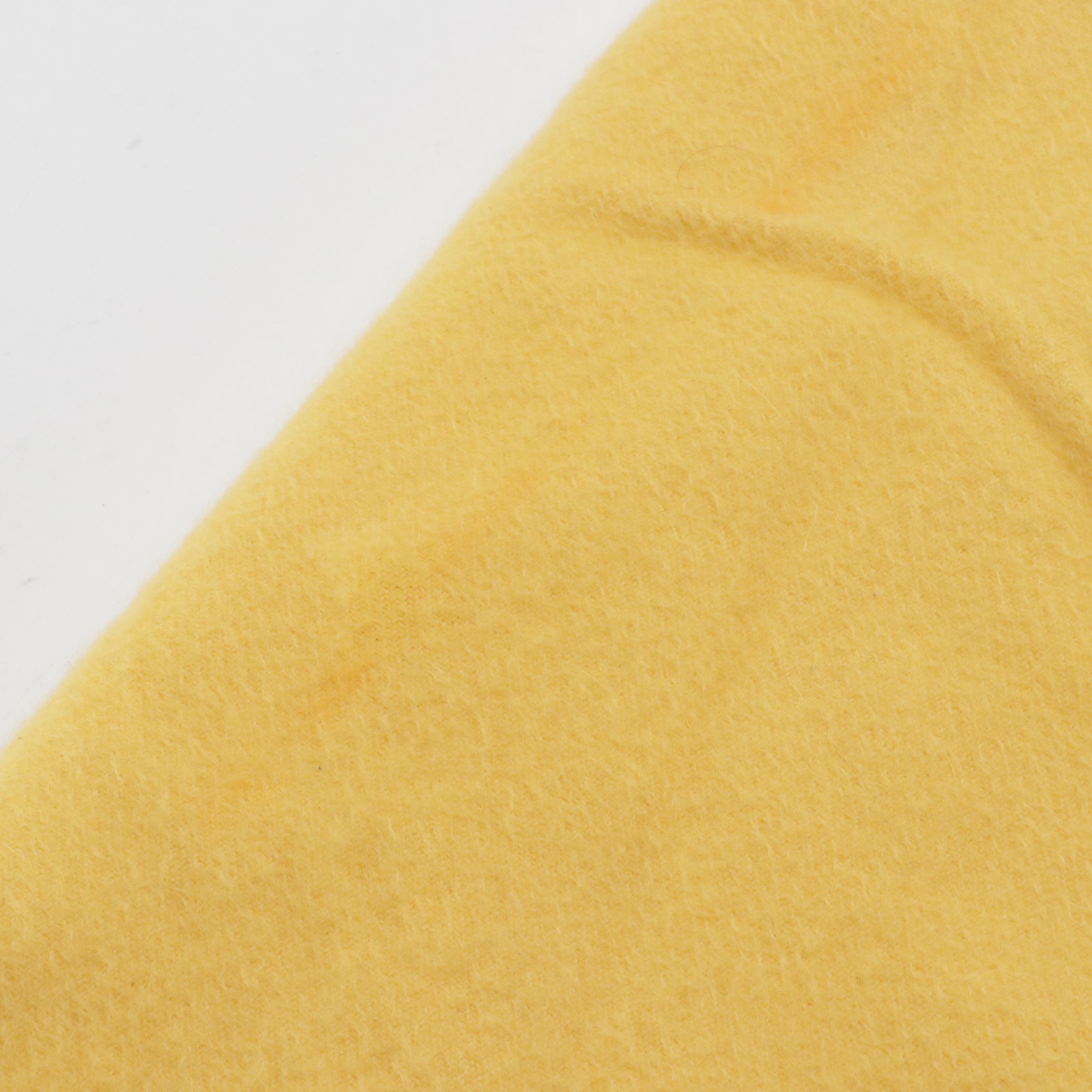 Loro Piana Cashmere Fringe Scarf in Yellow