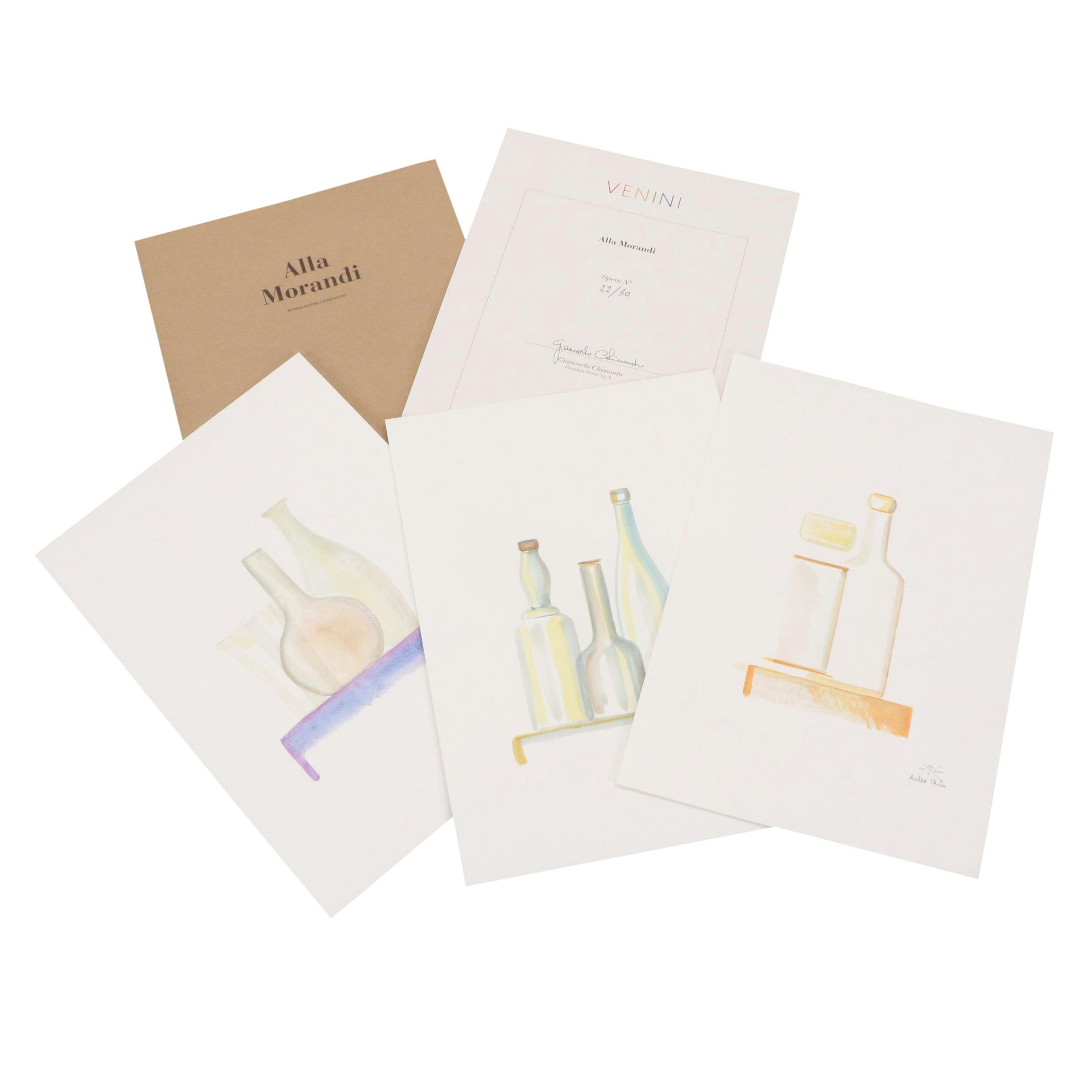 After Matteo Thun Halftone Portfolio "Alla Morandi" Circa 2001