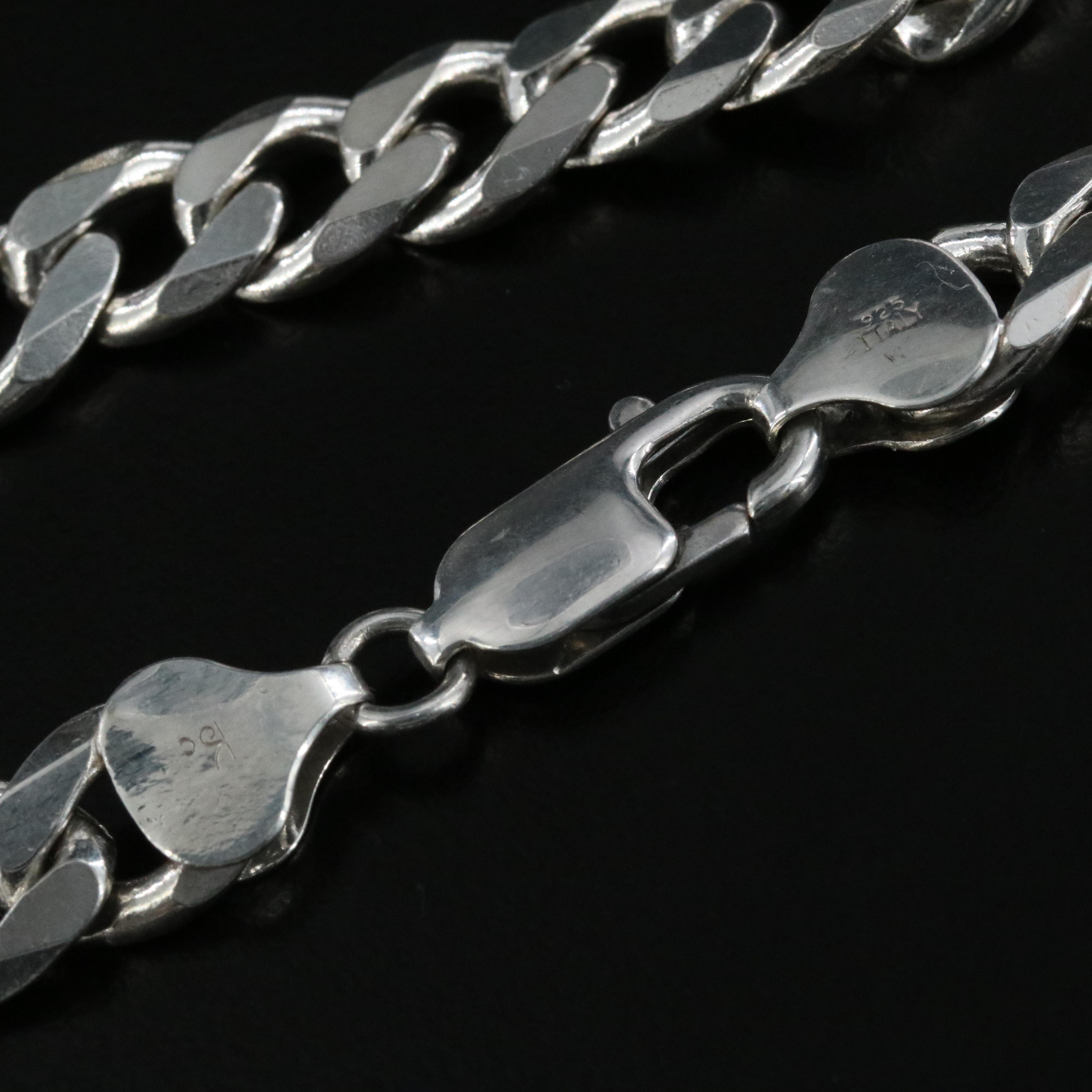 Sterling Curb Link Necklace