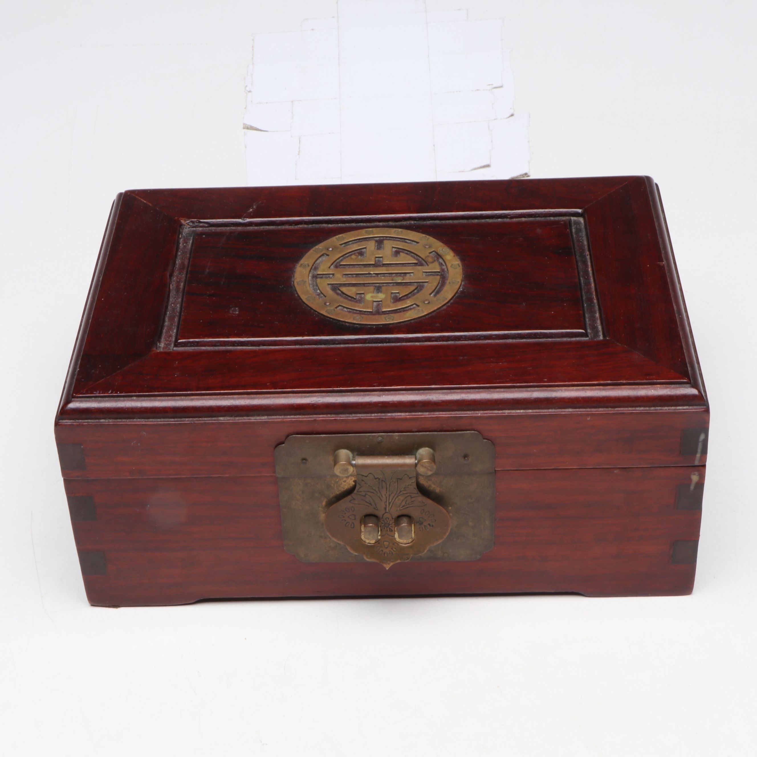 Chinese Style Embellished Wood Jewelry Boxes