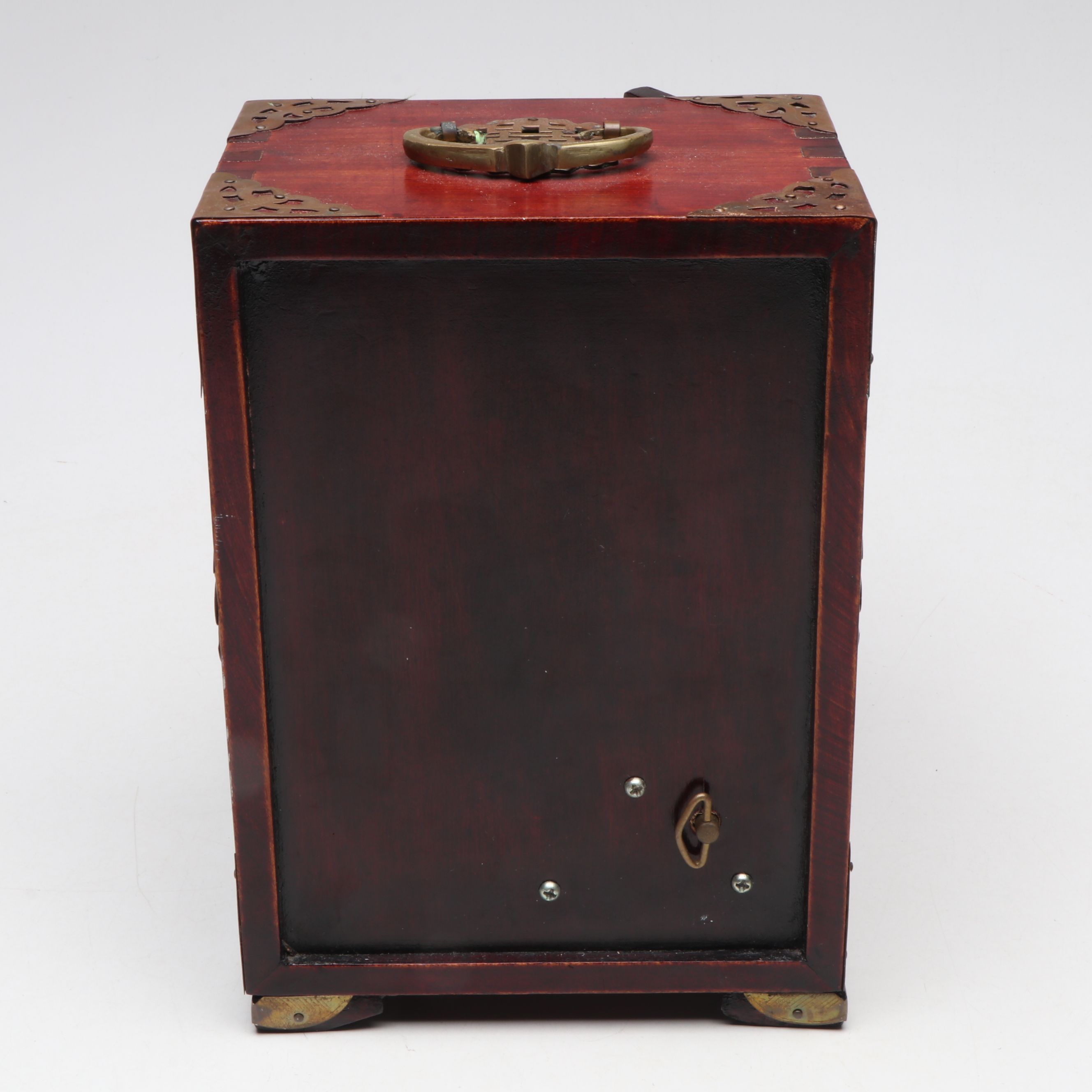 Chinese Style Embellished Wood Jewelry Boxes