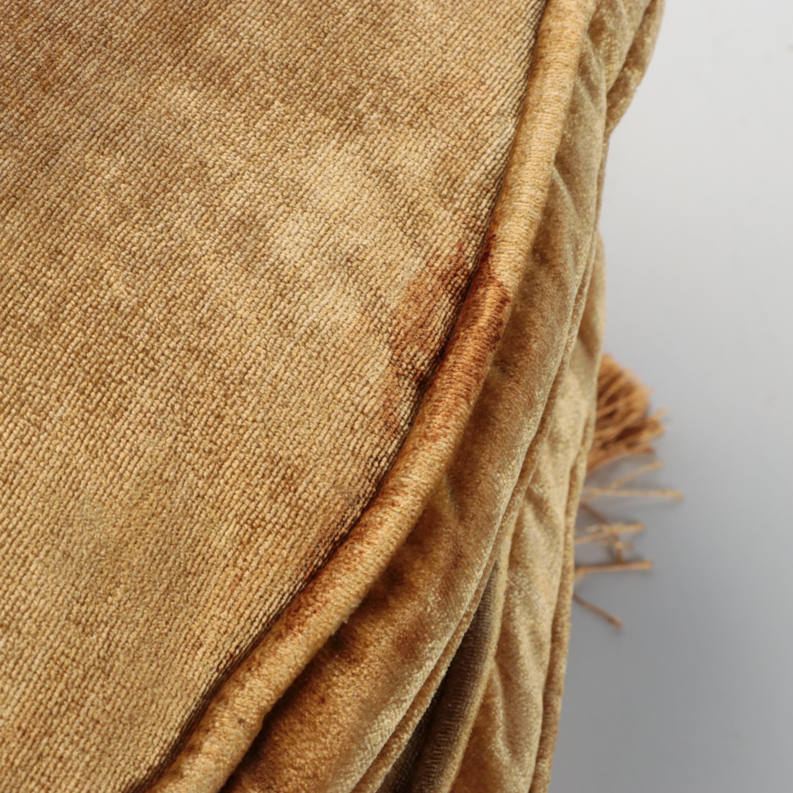 Needlepoint Pom-Pom Accented with Other Pillows and Seat Cushions