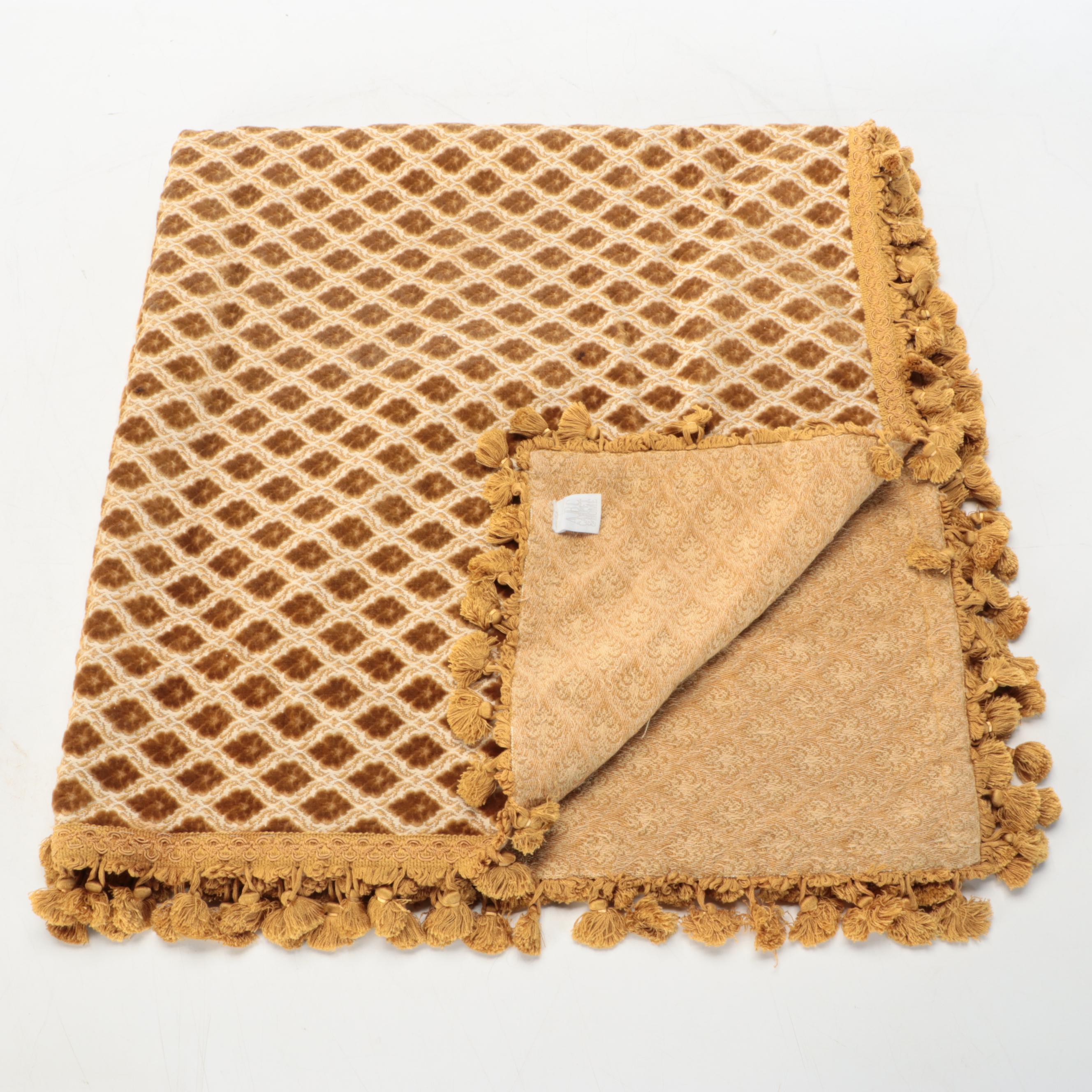 Needlepoint Pom-Pom Accented with Other Pillows and Seat Cushions