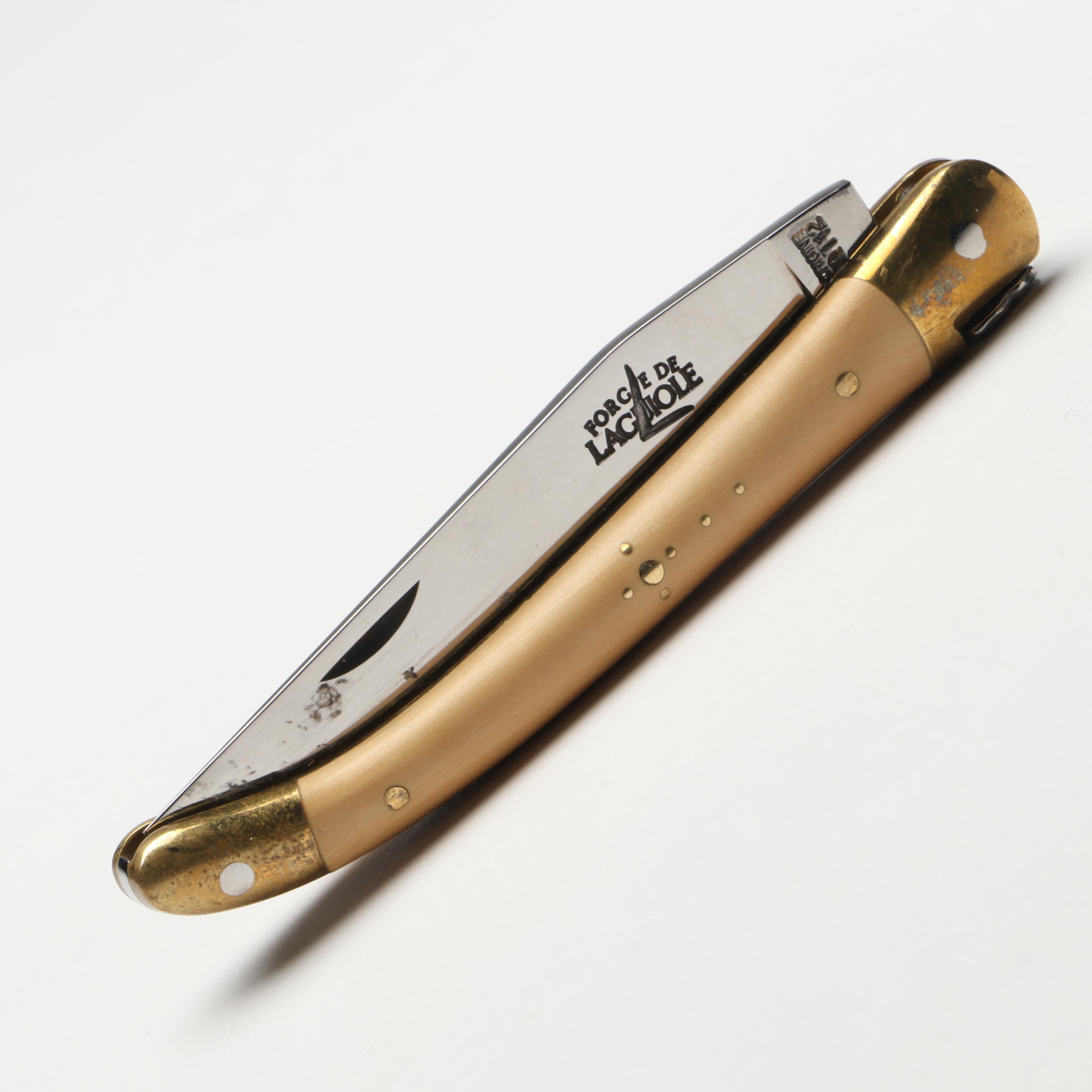 Forge de Laguiole French Wooden Handled Folding Knife